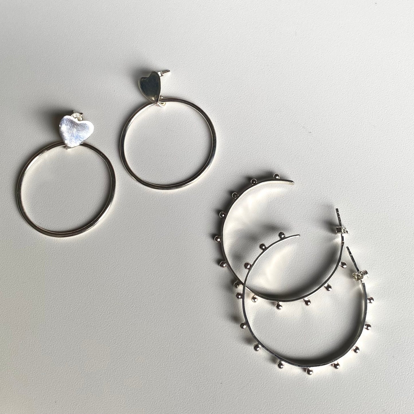 Silver925 plain pierce 4