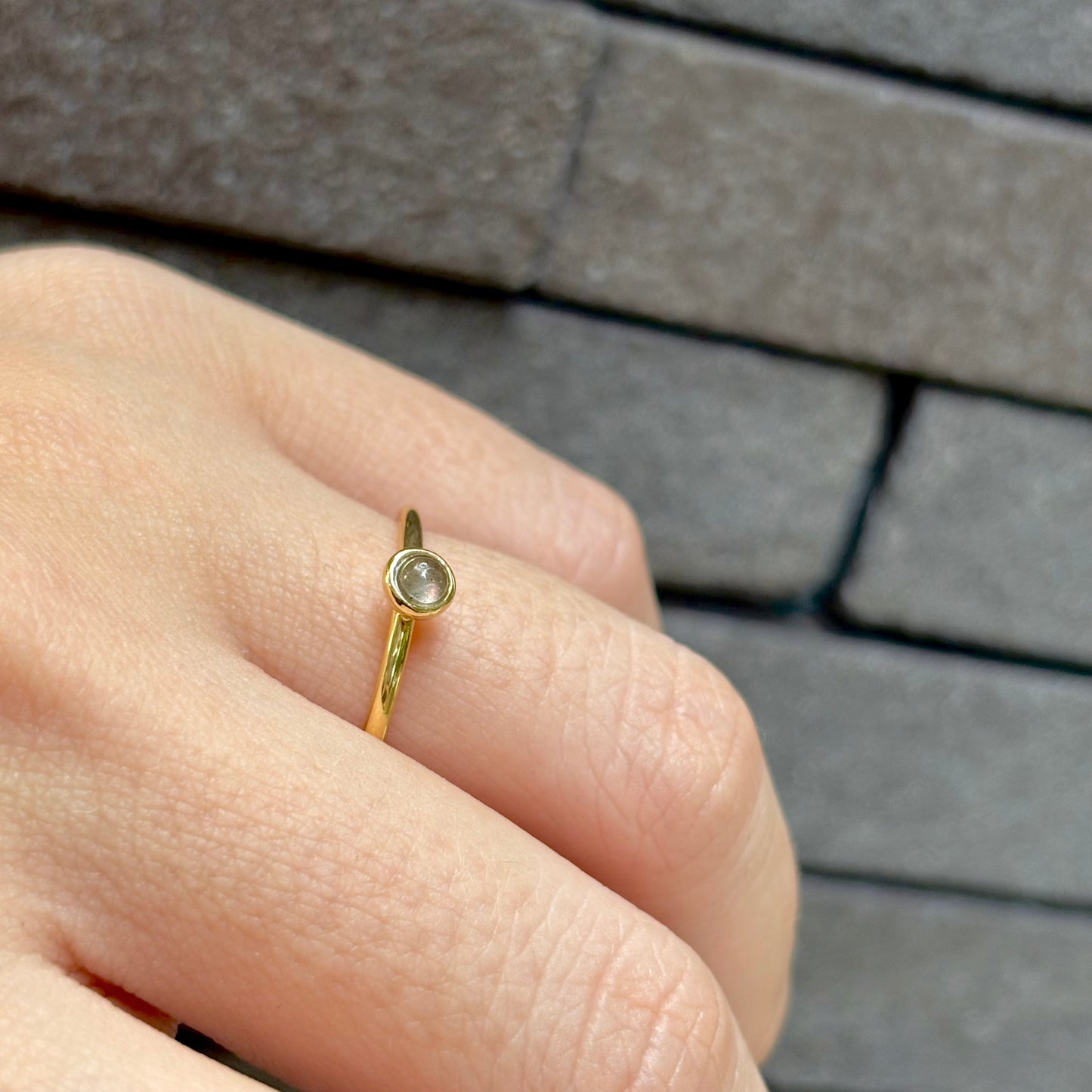 Brass petit ring 9