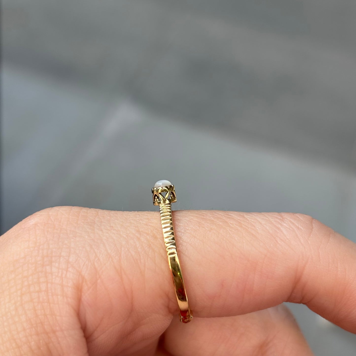 Brass petit ring 13
