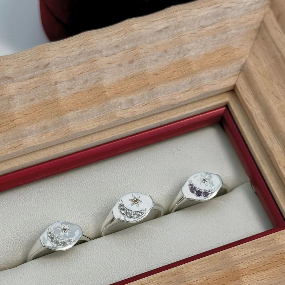 Moon&Star design ring