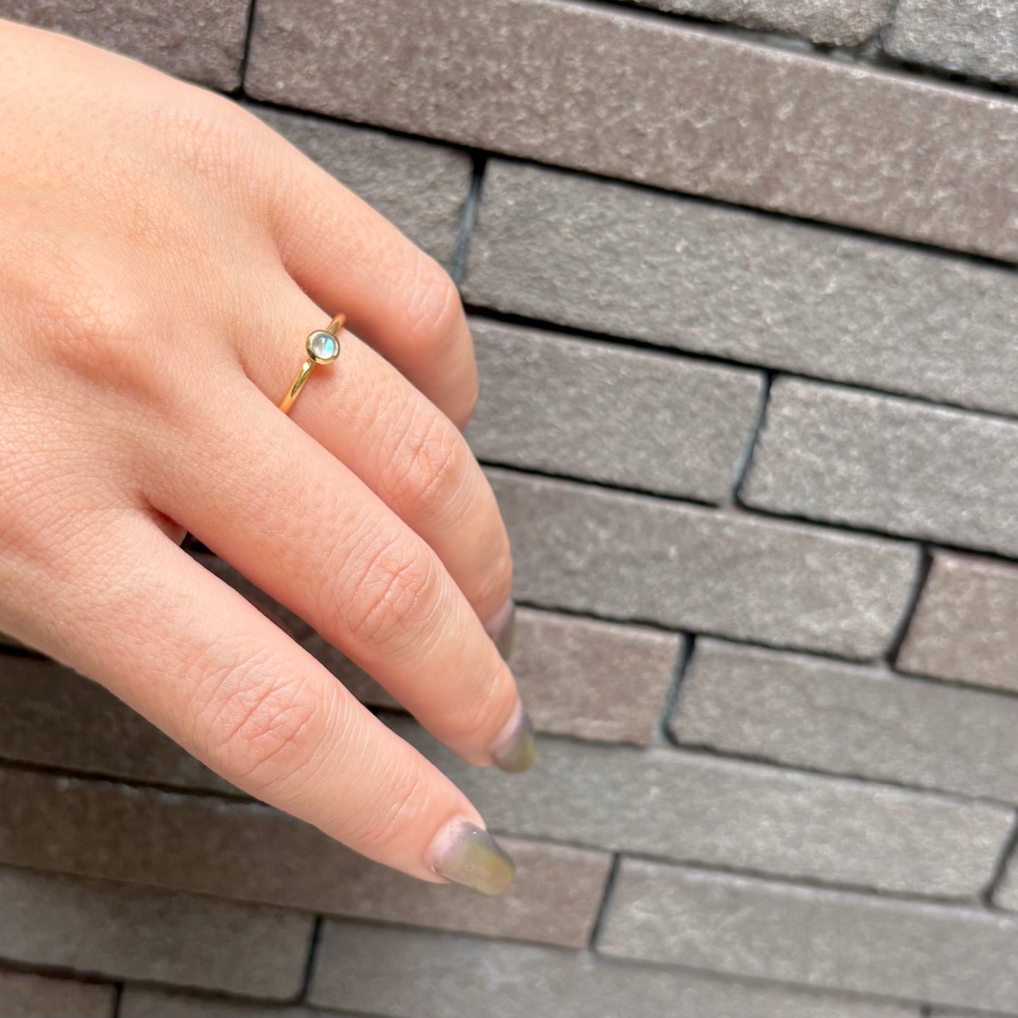 Brass petit ring 9