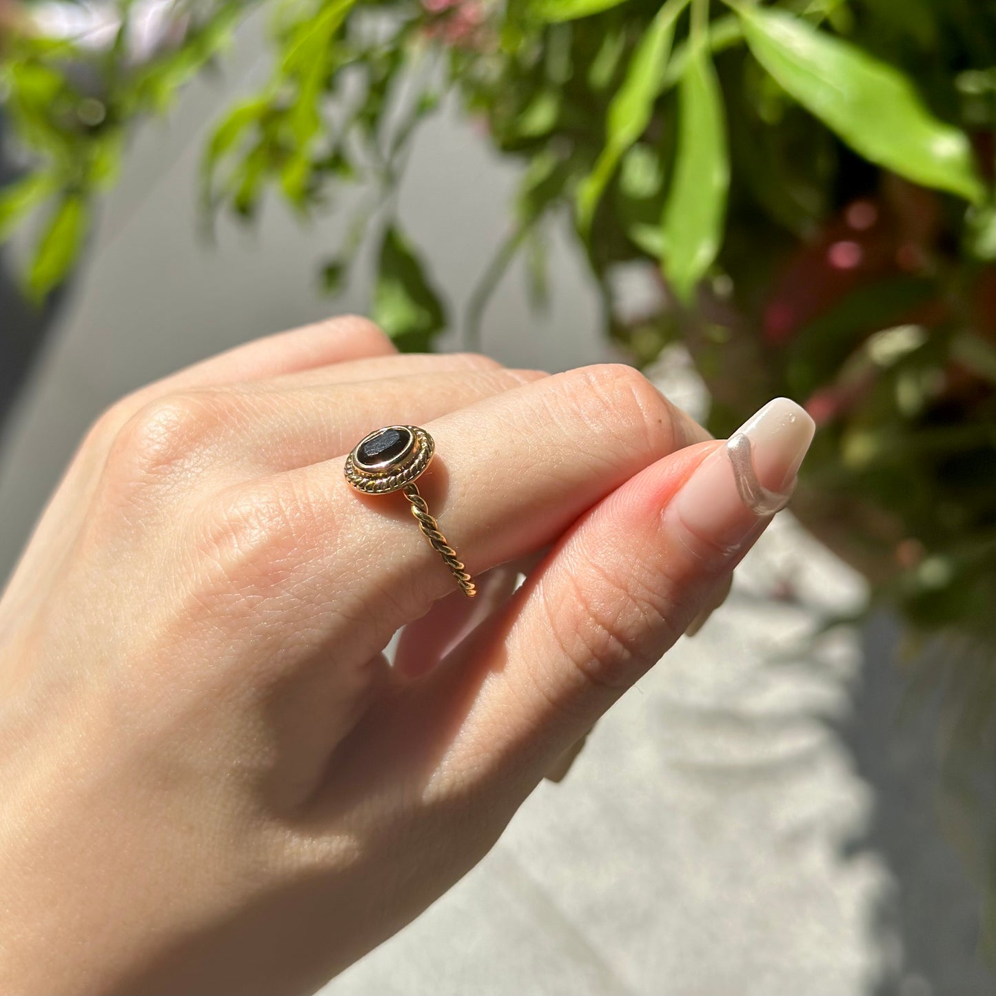 Brass petit ring 12