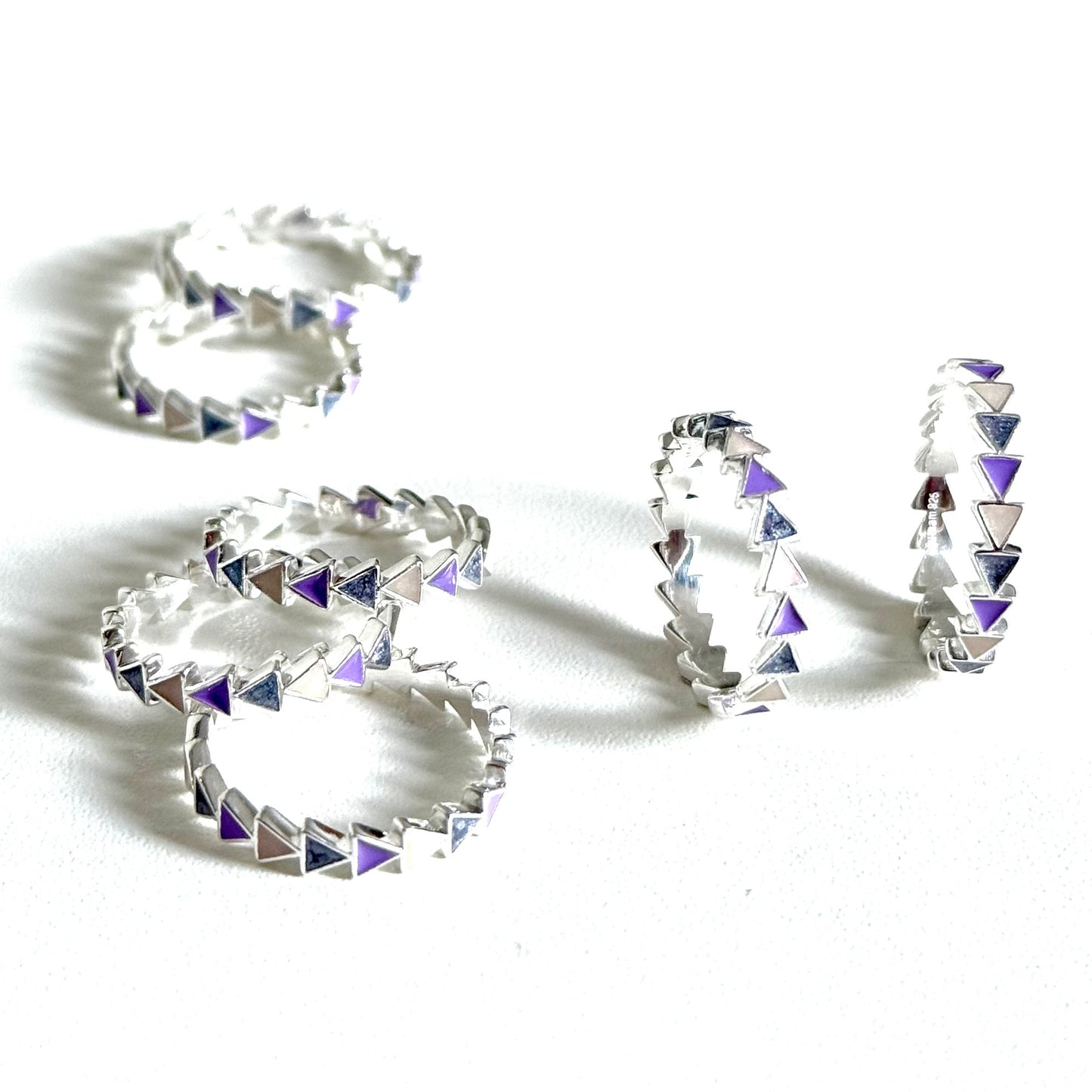 【オンライン先行】Triangle enamel ring 4