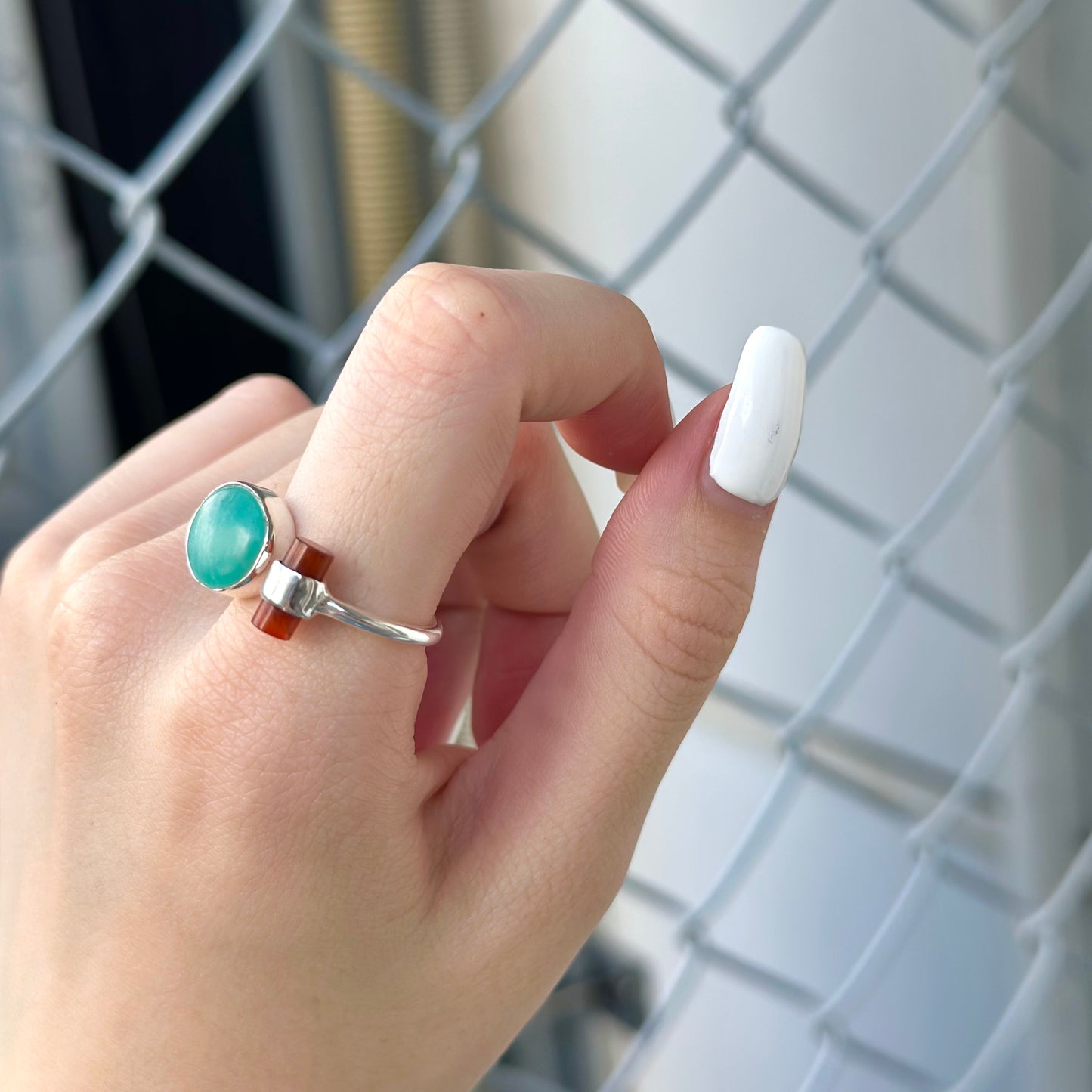 Silver925 2stone ring 6