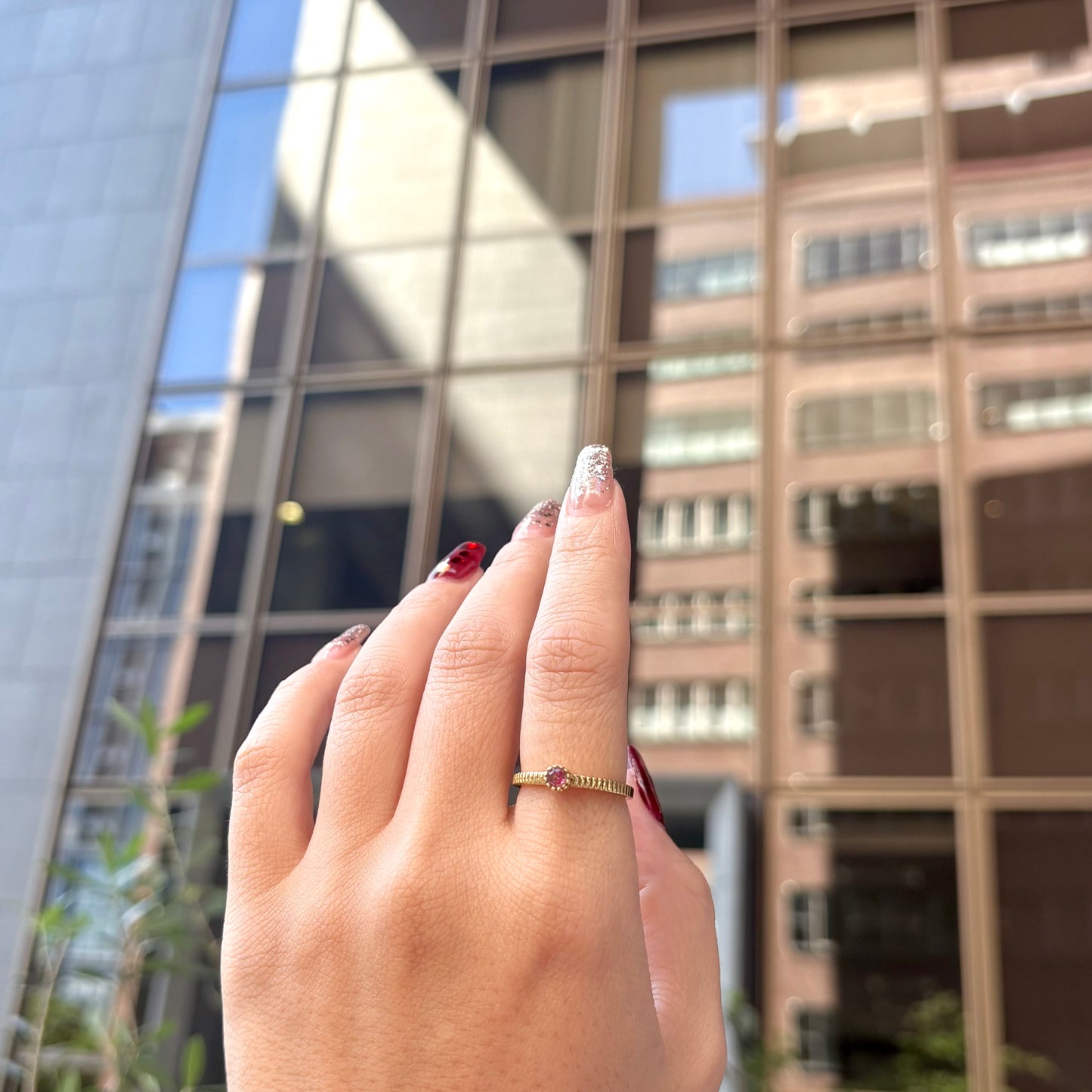 Brass petit ring 13