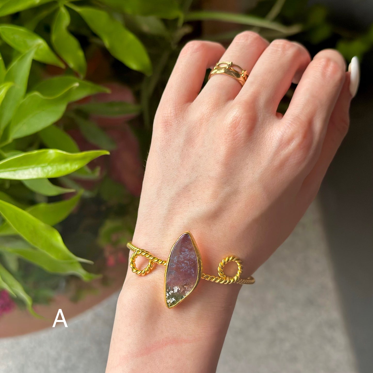 Brass twist bangle 2
