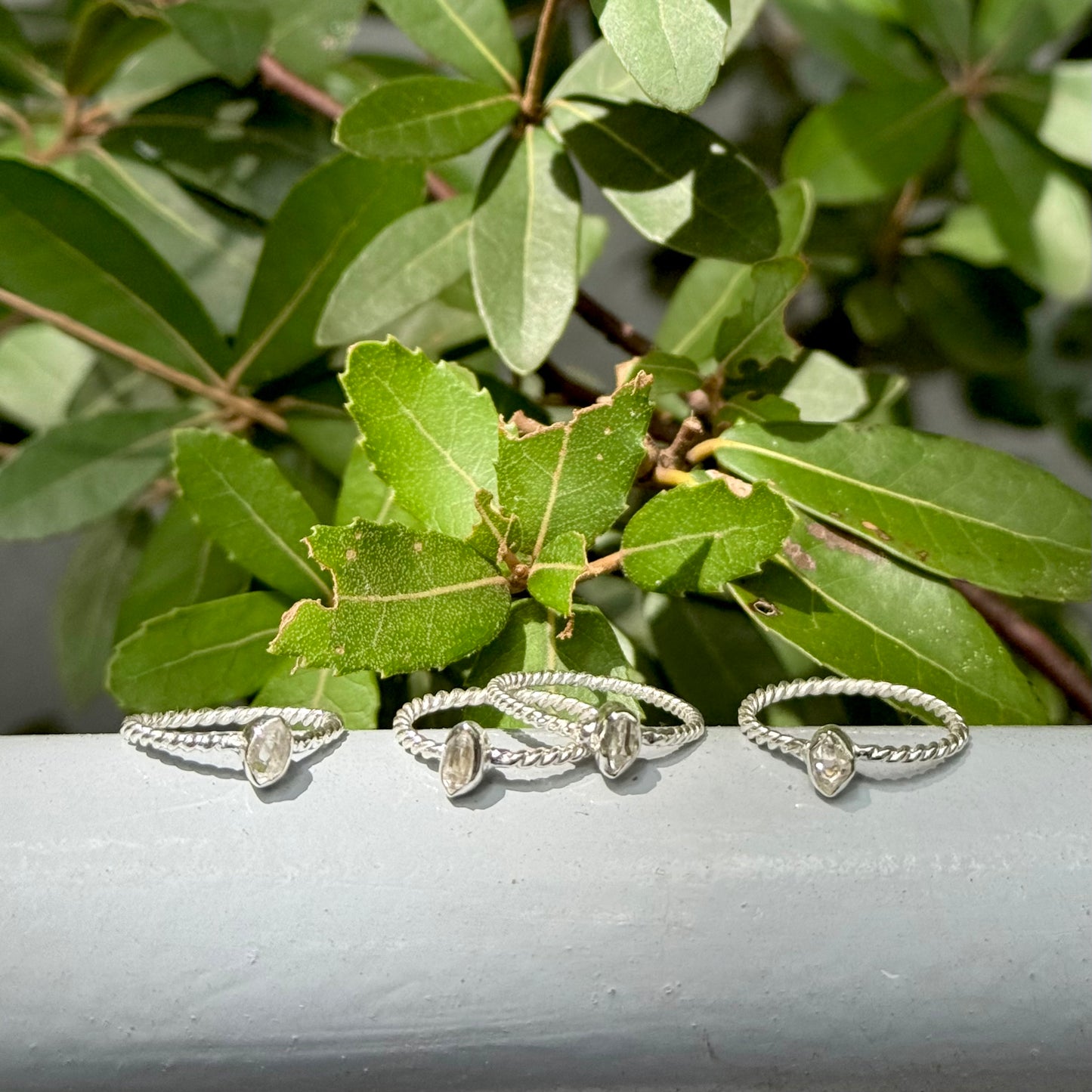 Herkimer diamond ring 1