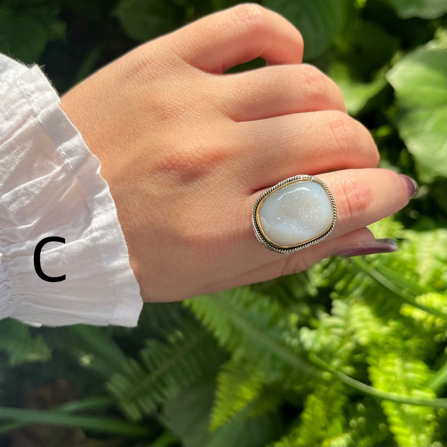 Window druzy ring 2