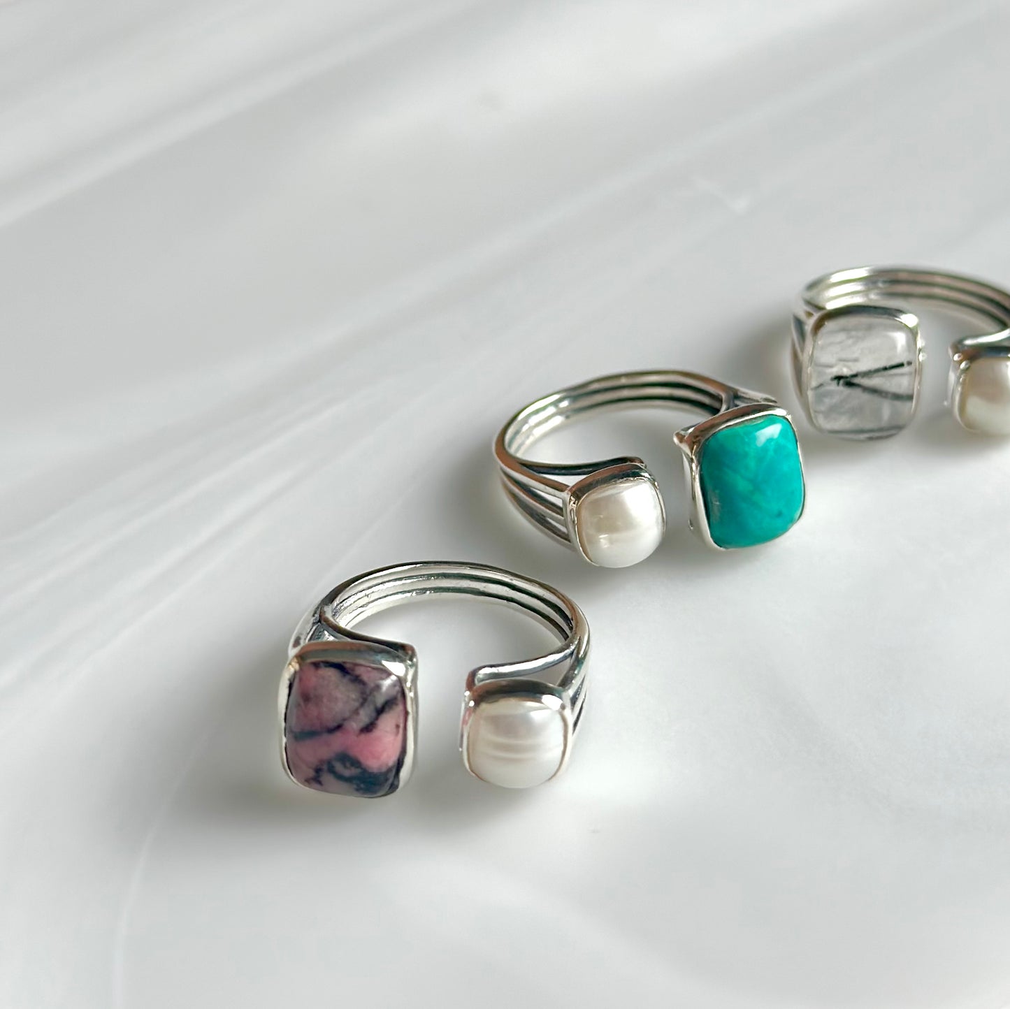 Silver925 2stone ring 12