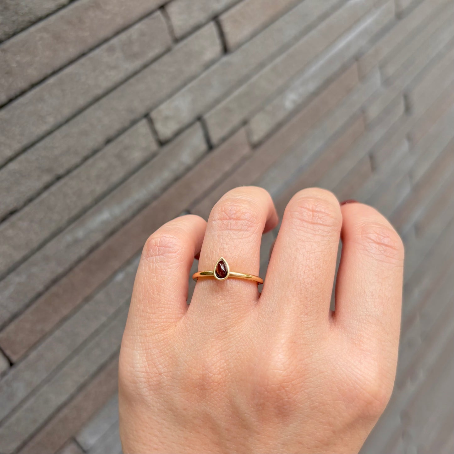 Brass petit ring 6