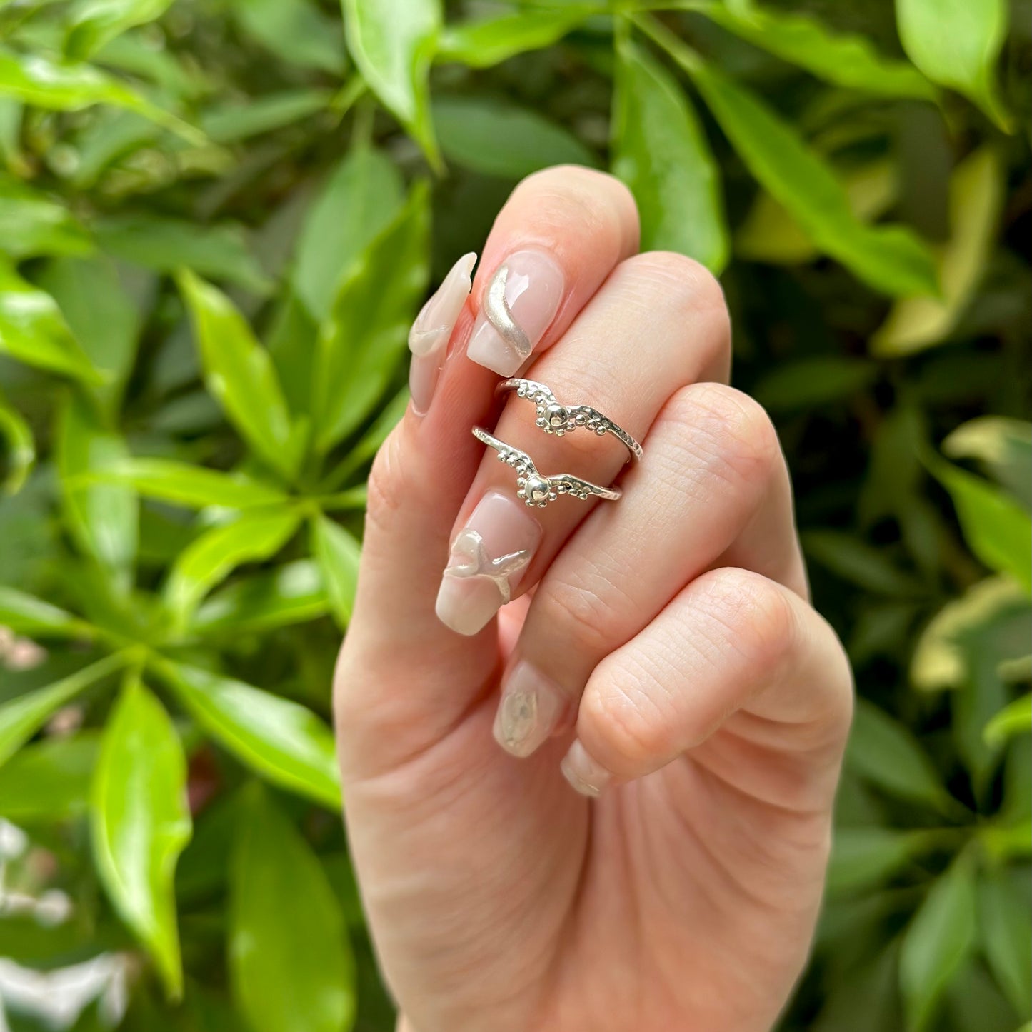 Silver925 plain ring 59