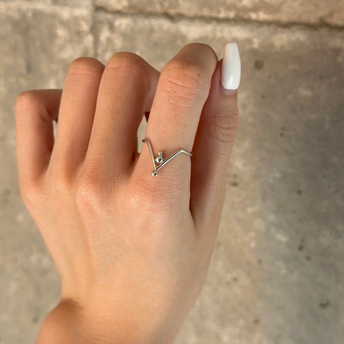 Silver925 plain ring 77