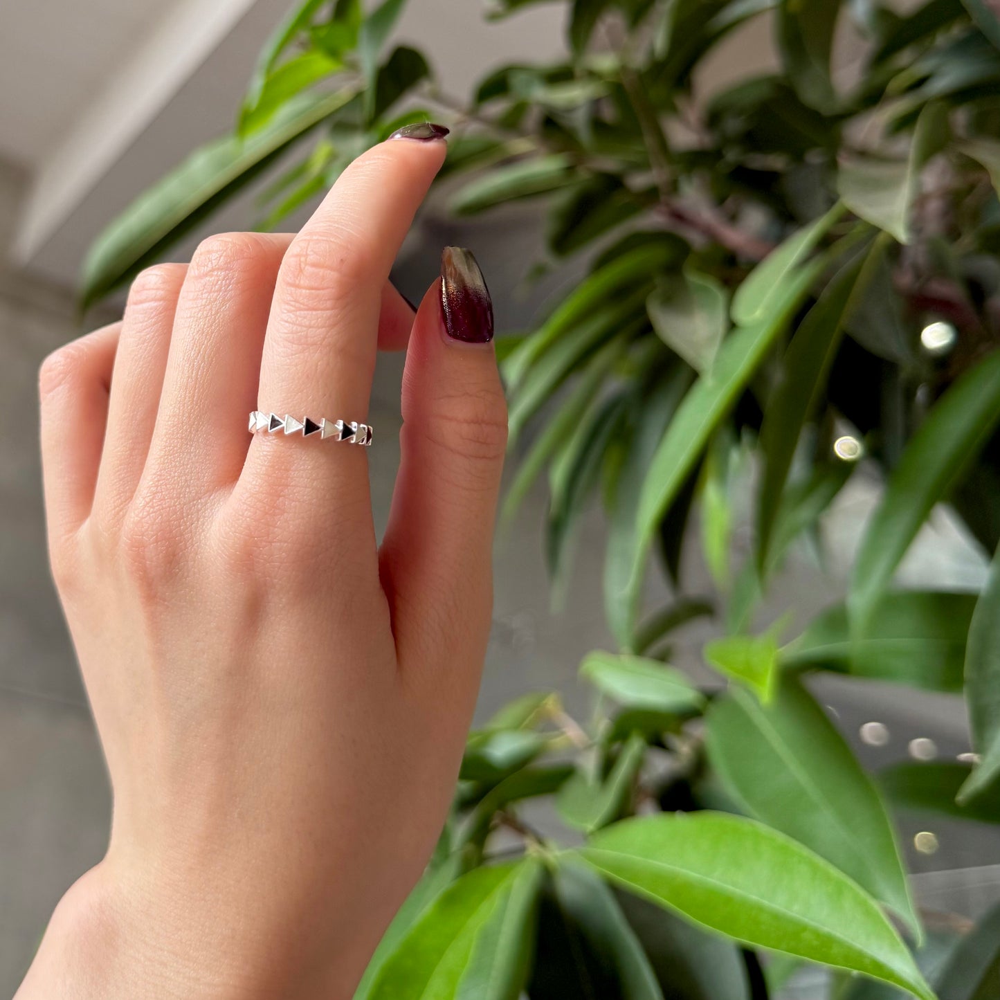 【オンライン先行】Triangle enamel ring 1