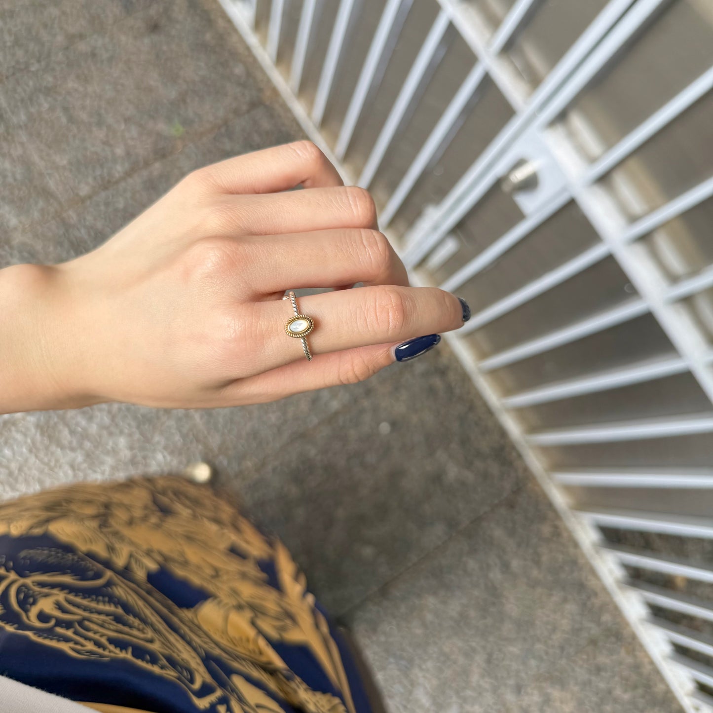 Silver925×Brass petit ring 2