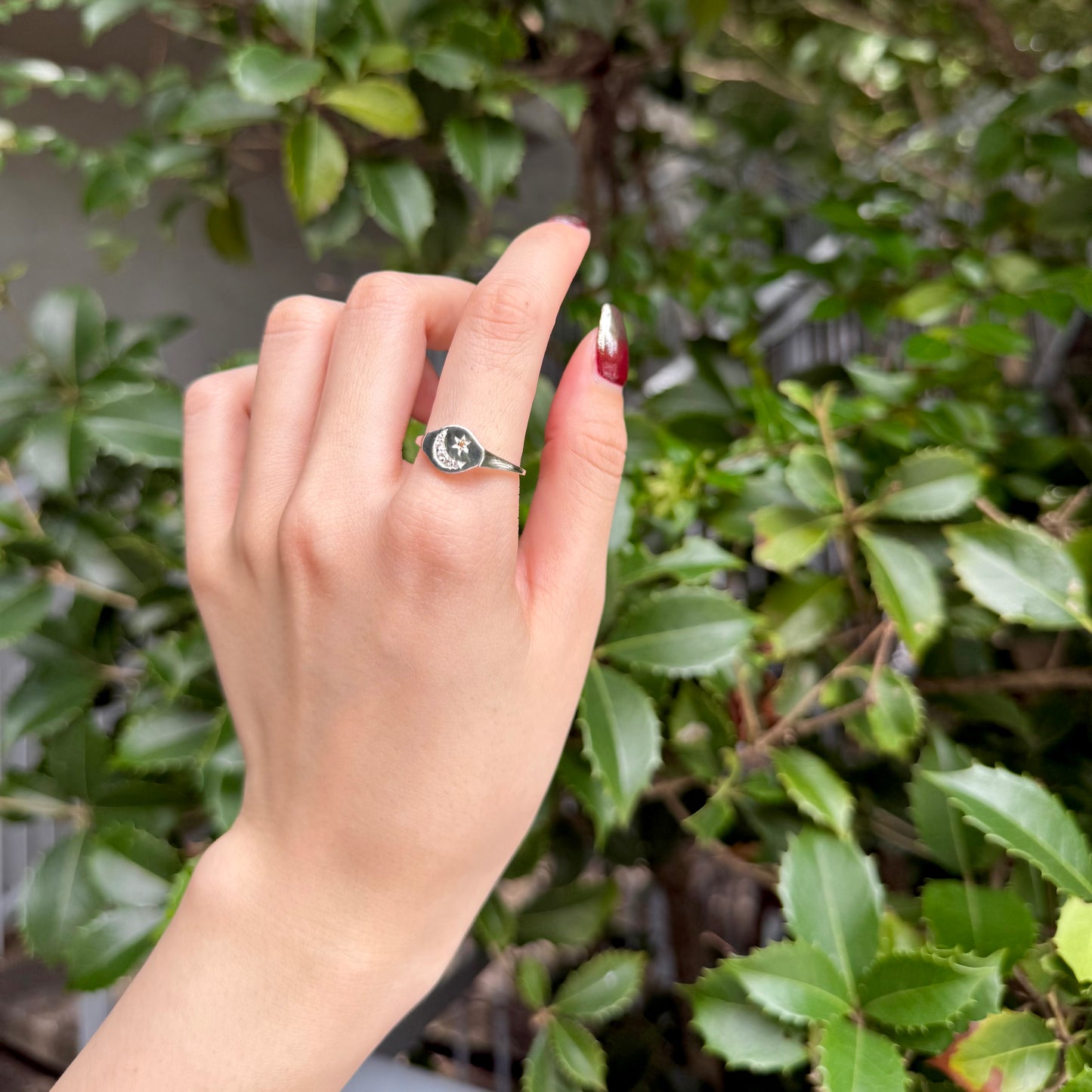 Moon&Star design ring