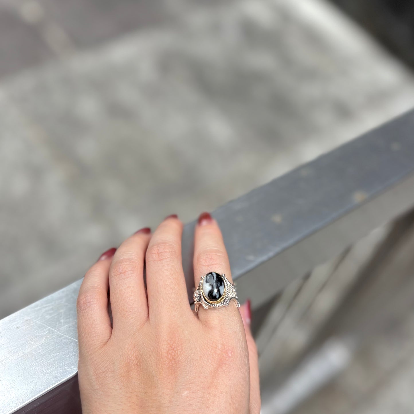Connect ring〈 Black & White 〉