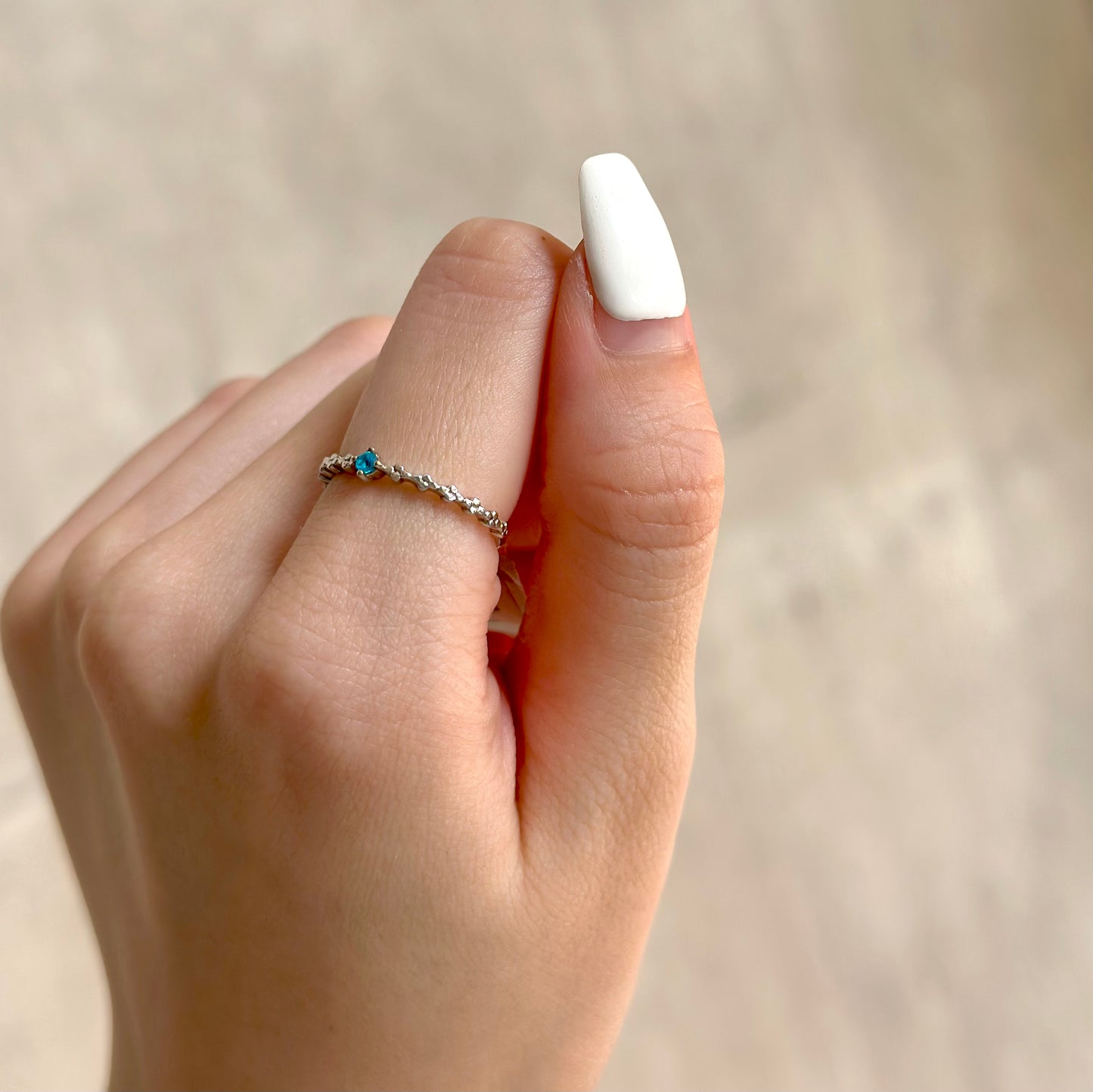 【poco】1stone petit ring