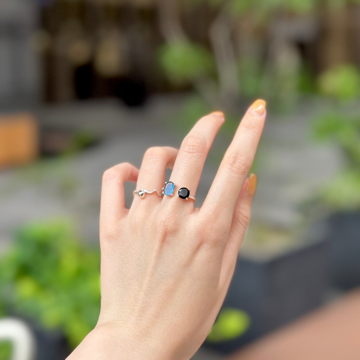 Silver925 2stone ring 16