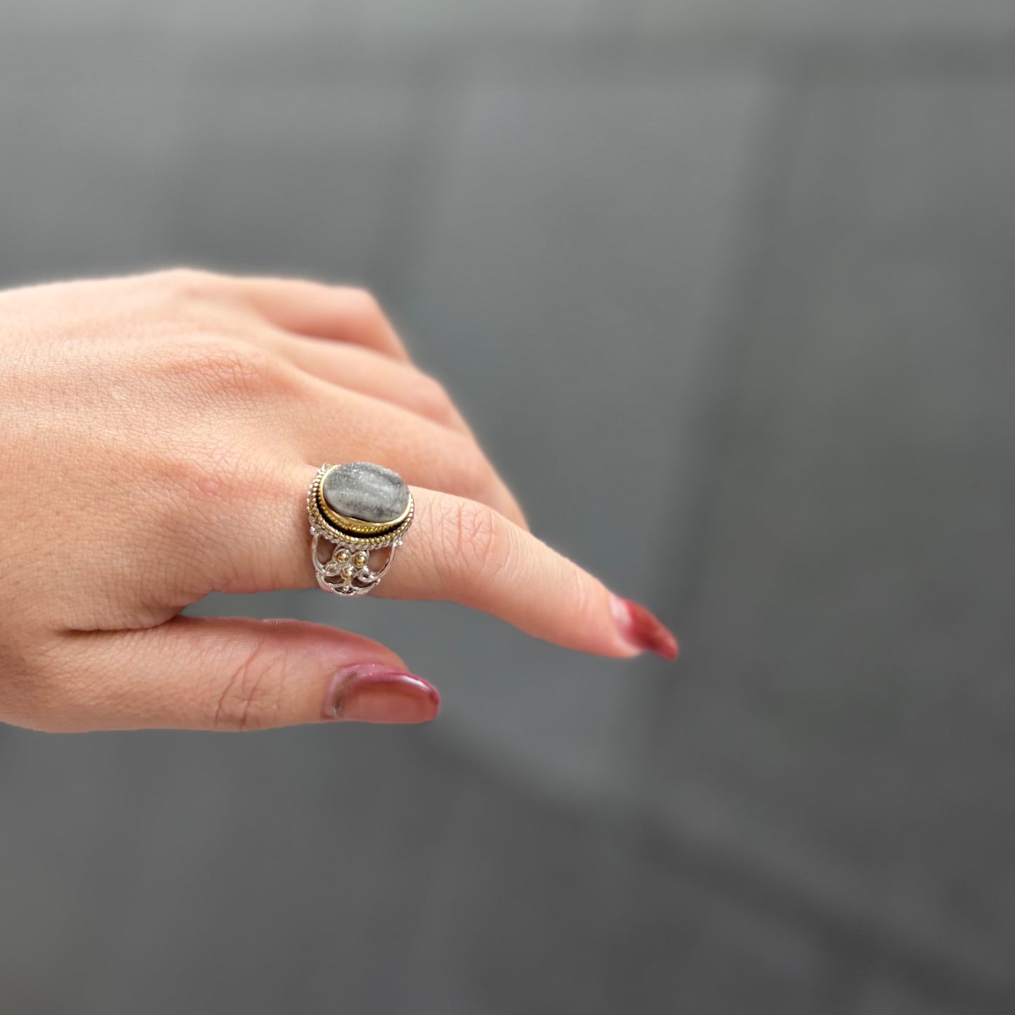 Connect ring〈 Druzy 〉