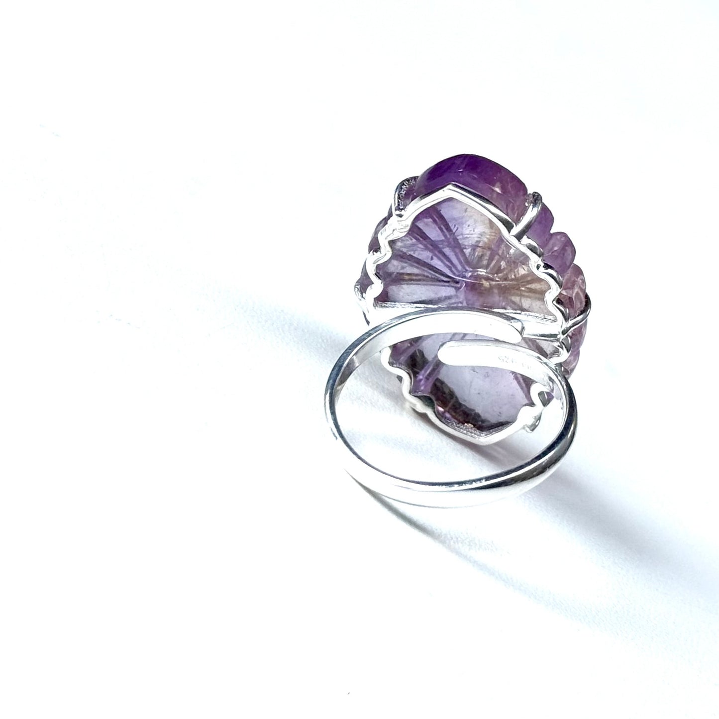 Flower carving ring