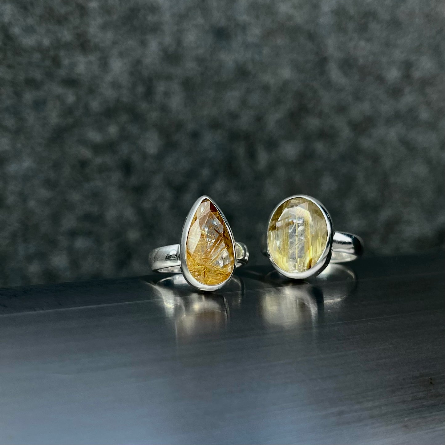 【GINZA limited】 Golden Rutile ring