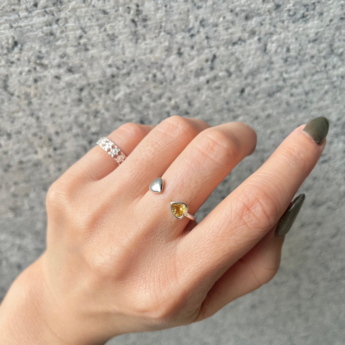 Heart fork ring 3