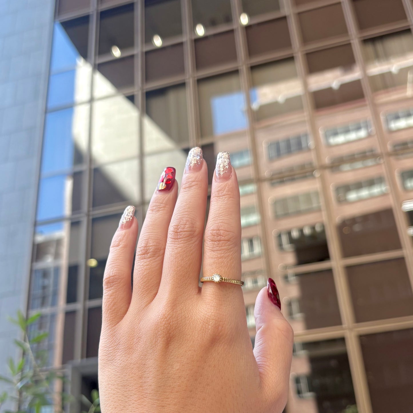 Brass petit ring 13