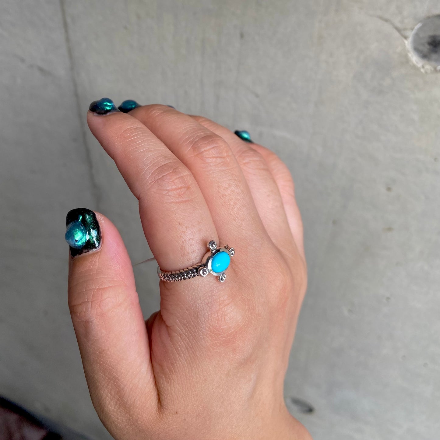 【poco】Turquoise design ring 1
