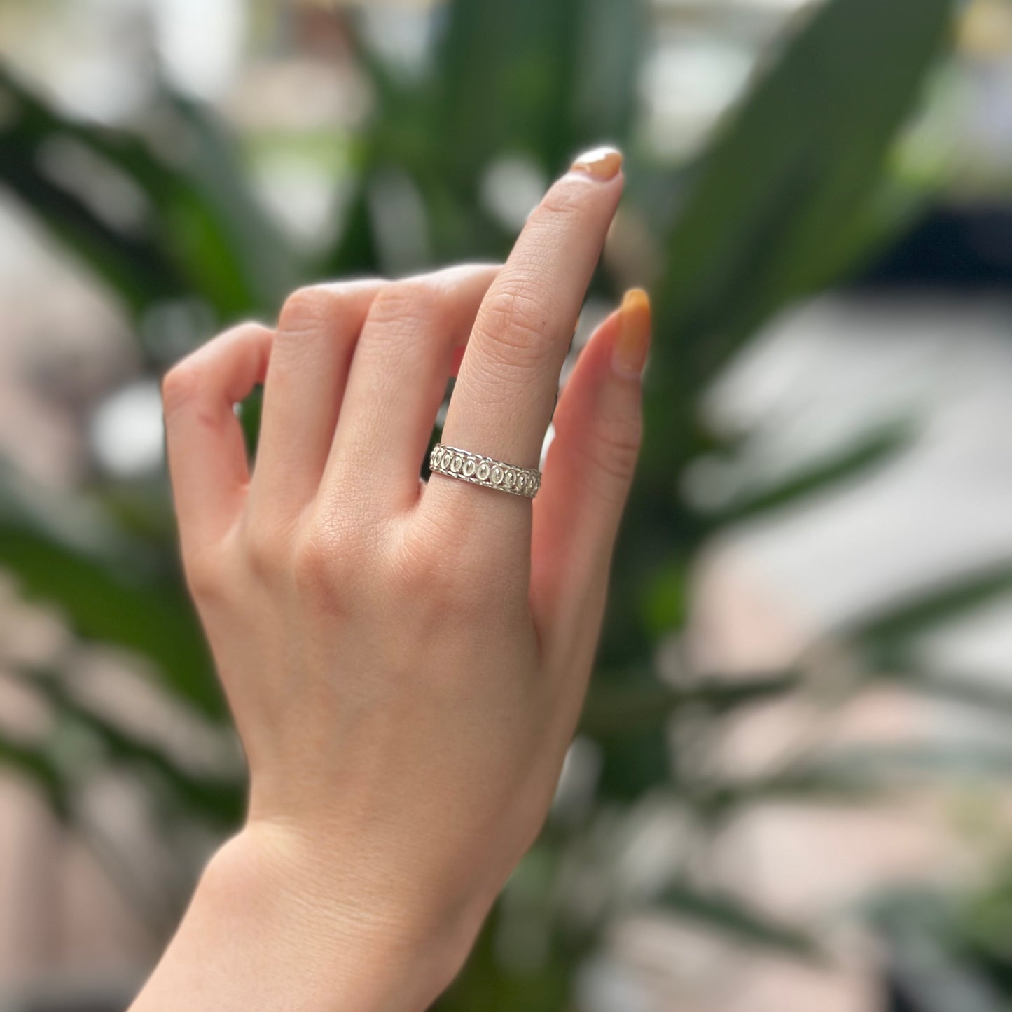 Silver925 plain ring 56