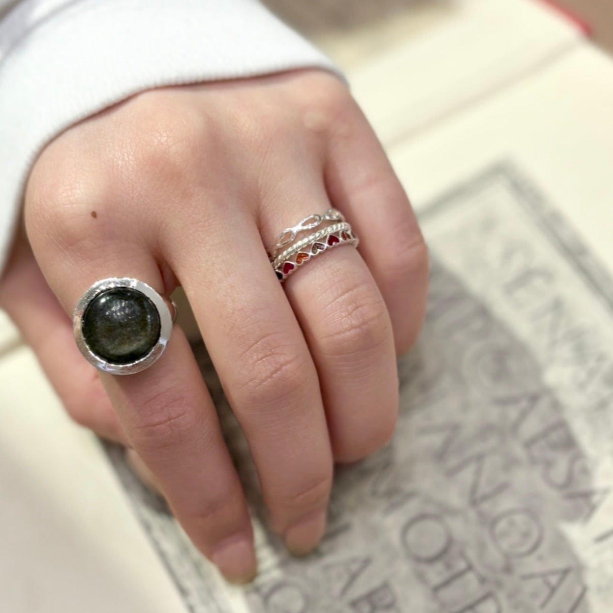 〈大阪限定〉Heart enamel ring