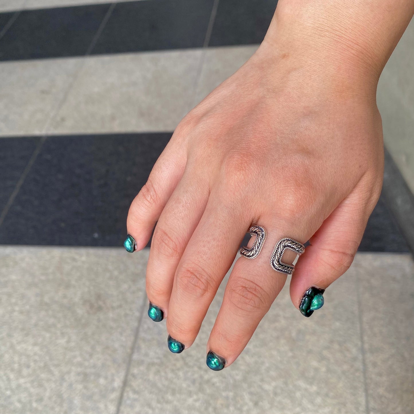 【poco】Silver925 plain ring 1