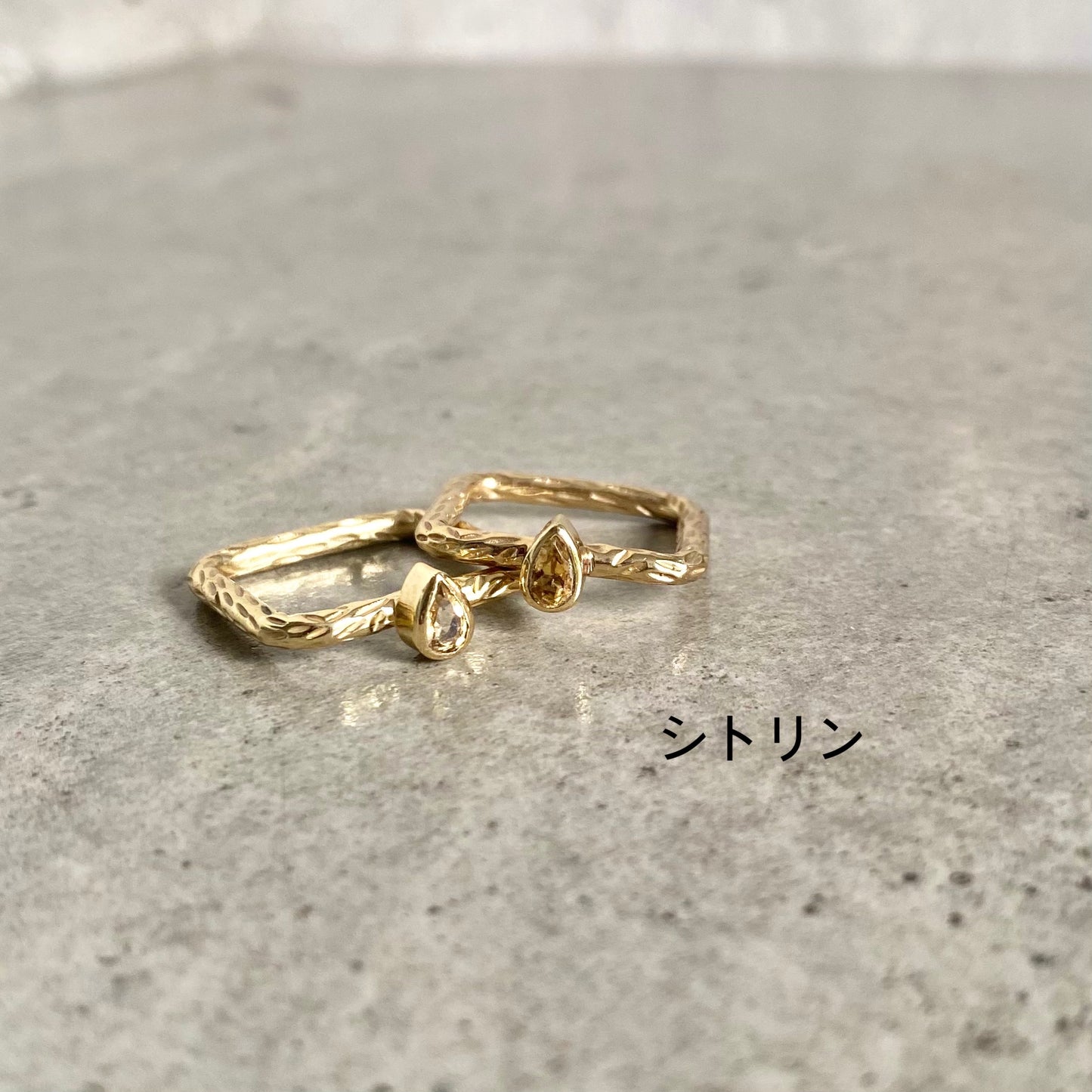 Brass square petit ring 3
