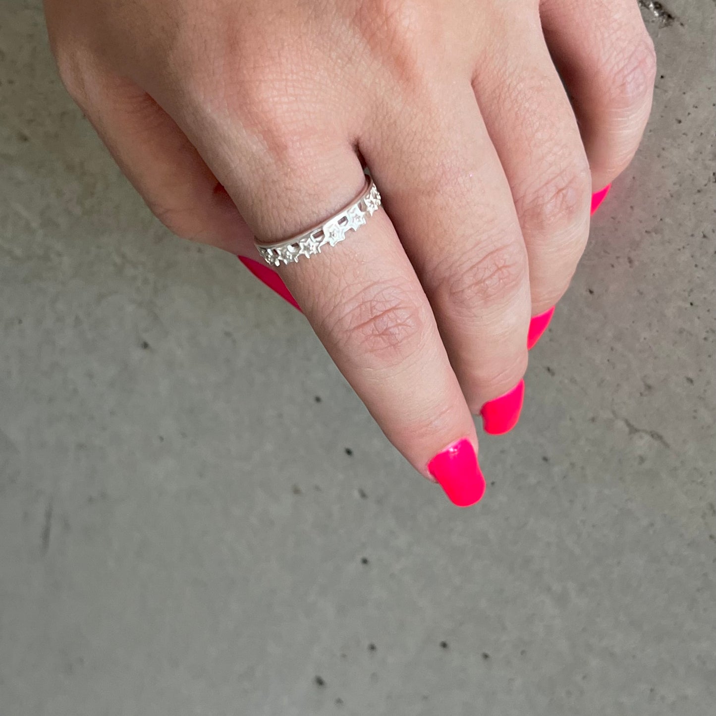 Star plain ring 14