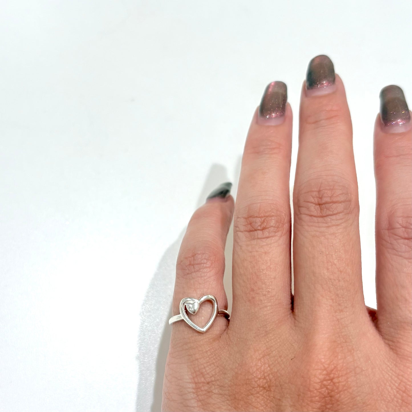 Heart plain ring 27