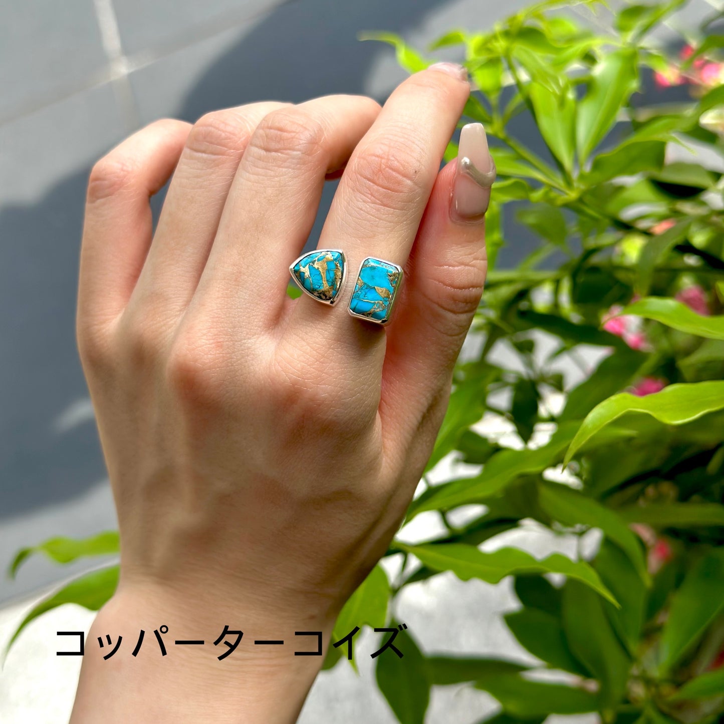 Silver925 2stone ring 9