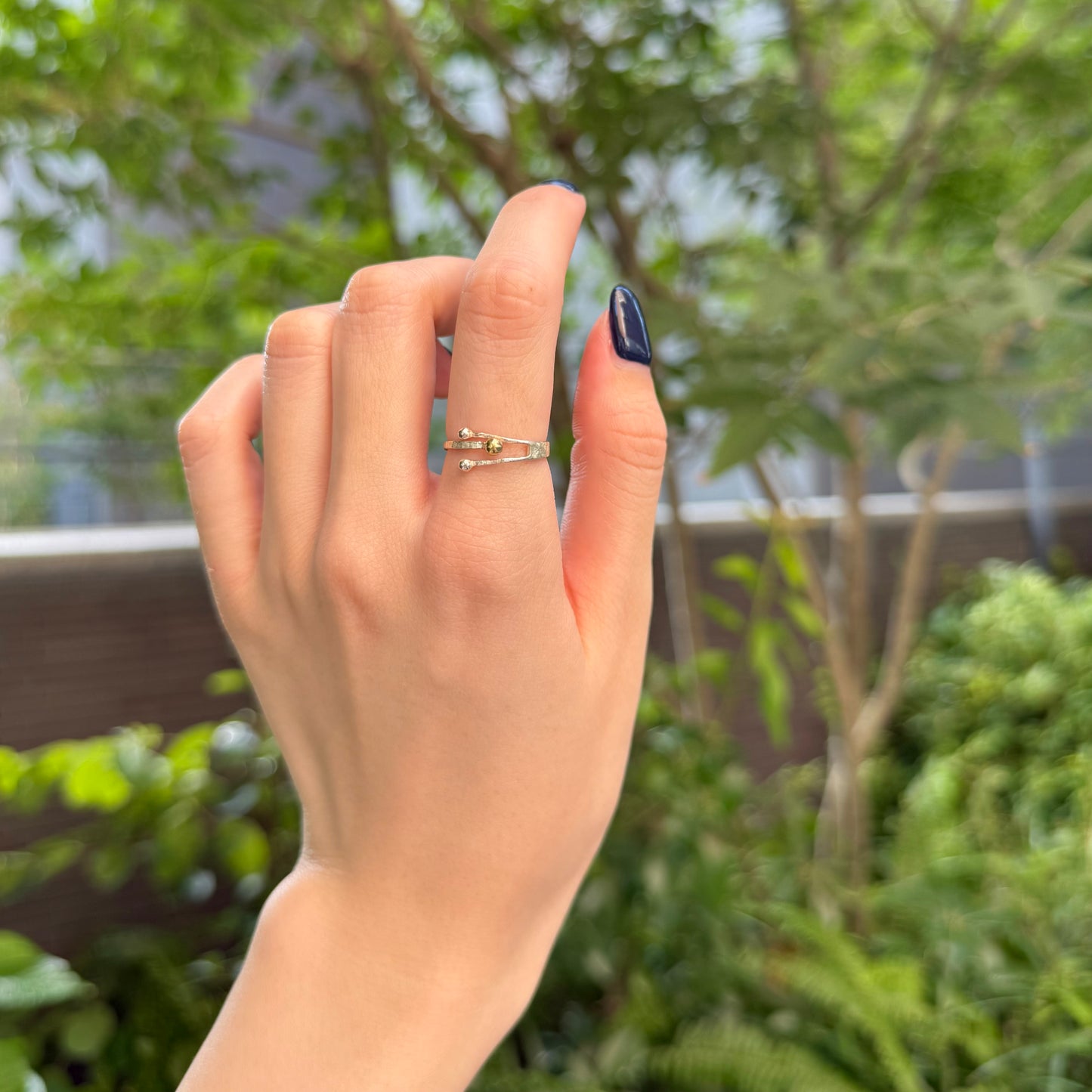 Silver925×Brass plain ring 26