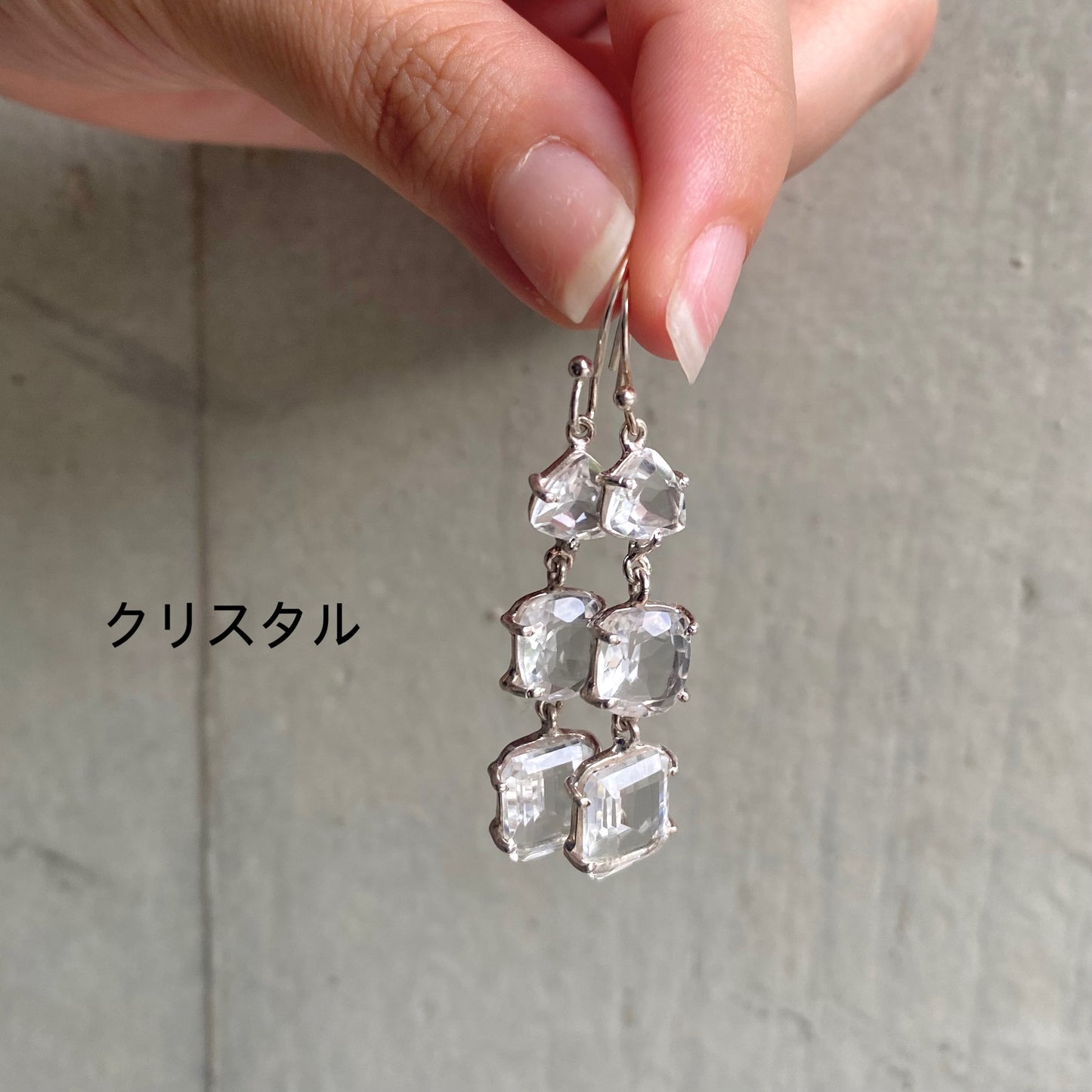 Silver925 3stone pierce 2