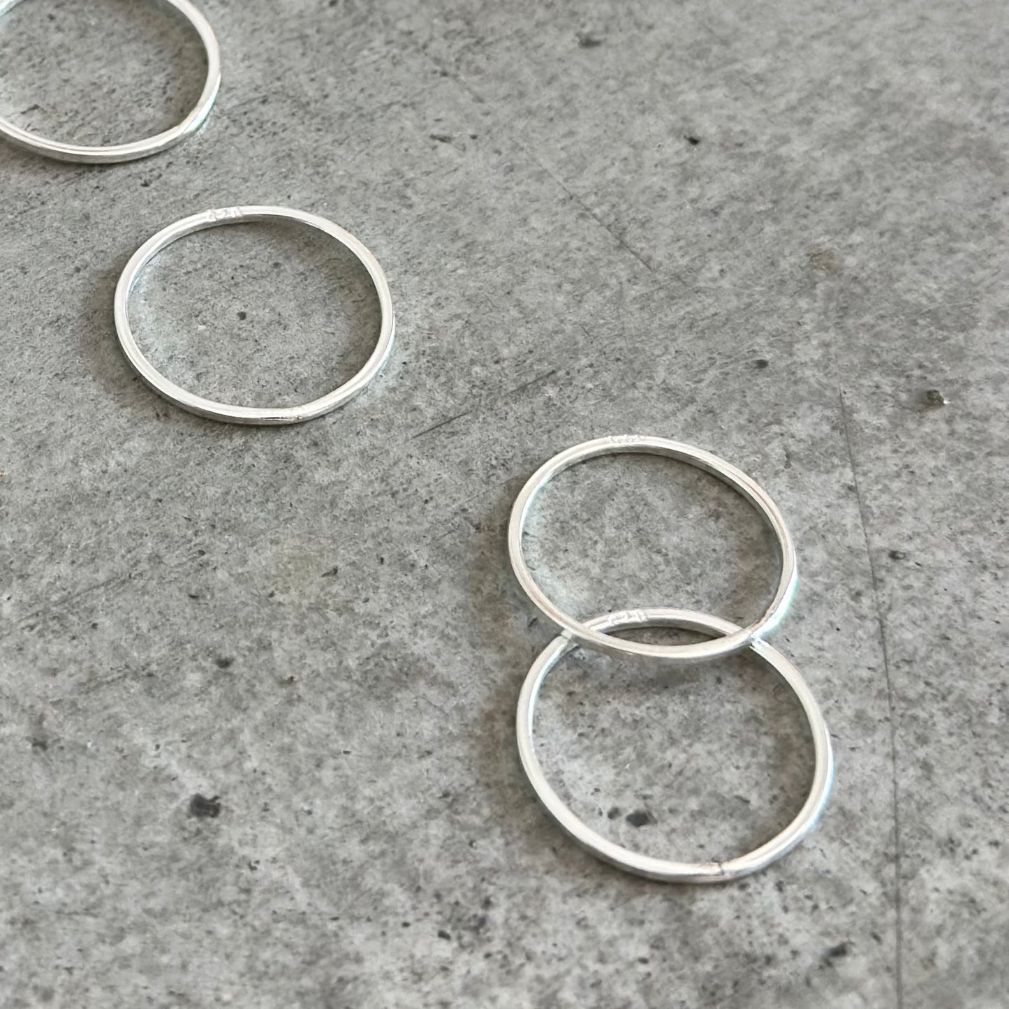 Silver925 plain ring 75