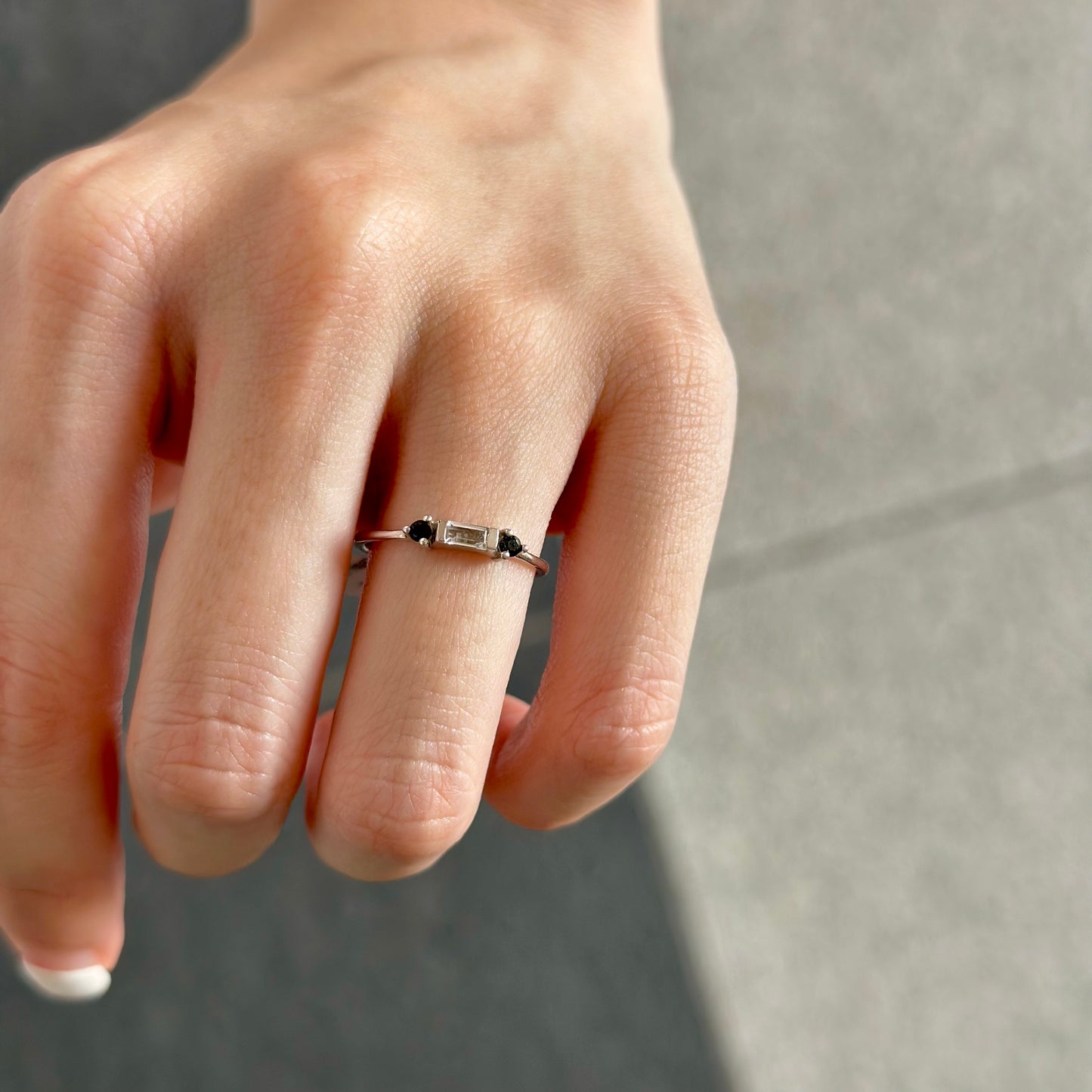【poco】3stone petit ring