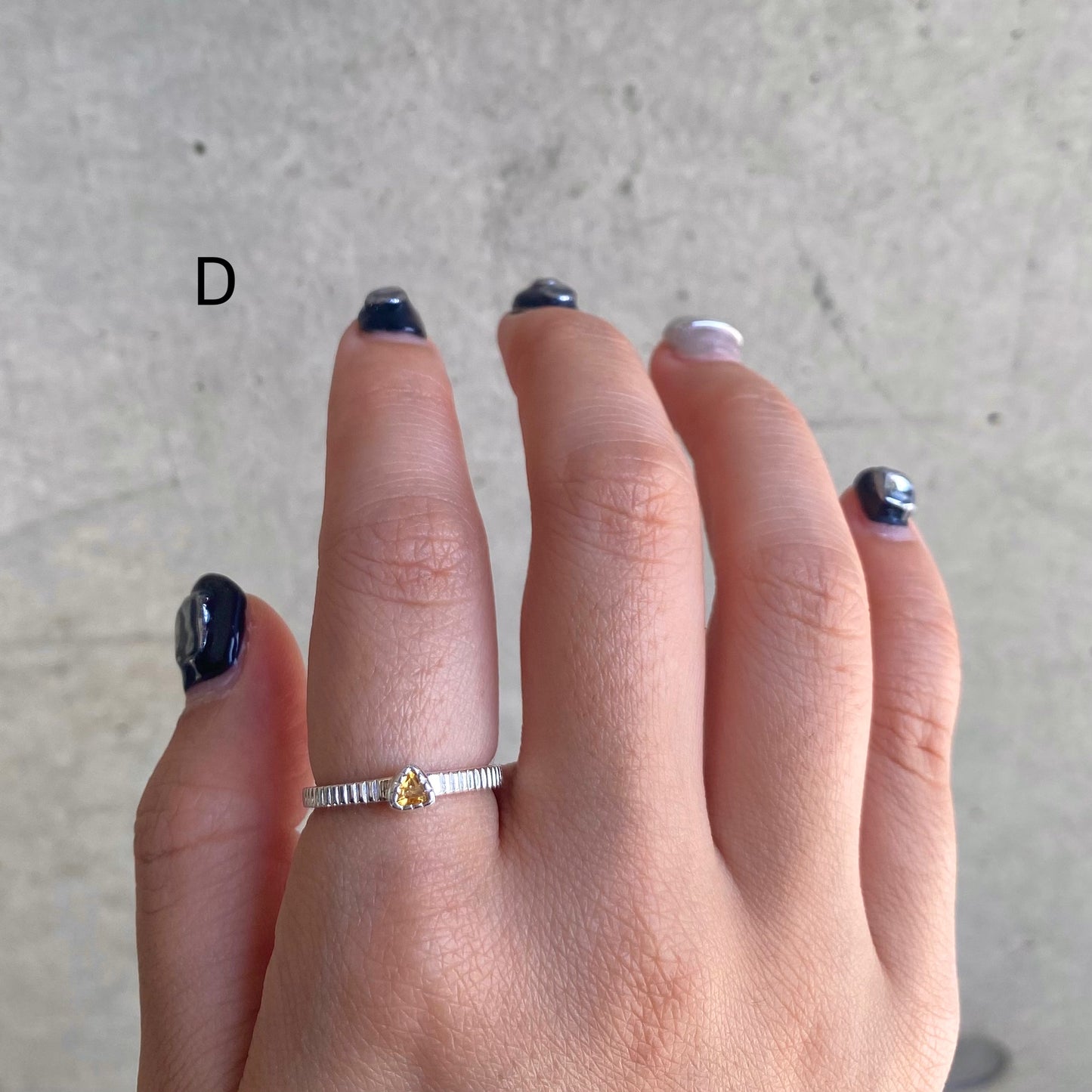 Silver925 petit ring〈yellow〉