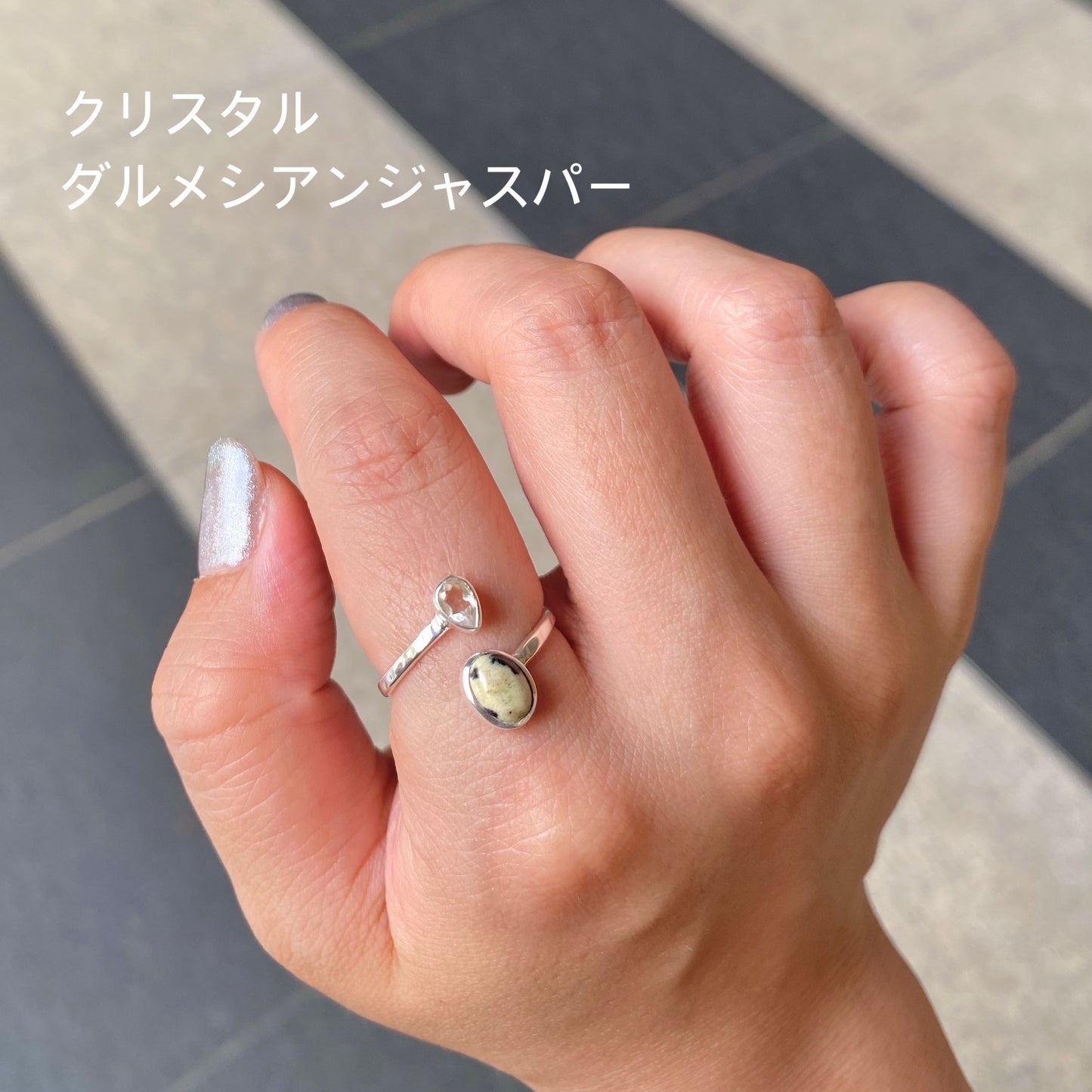 Silver925 2stone ring 11