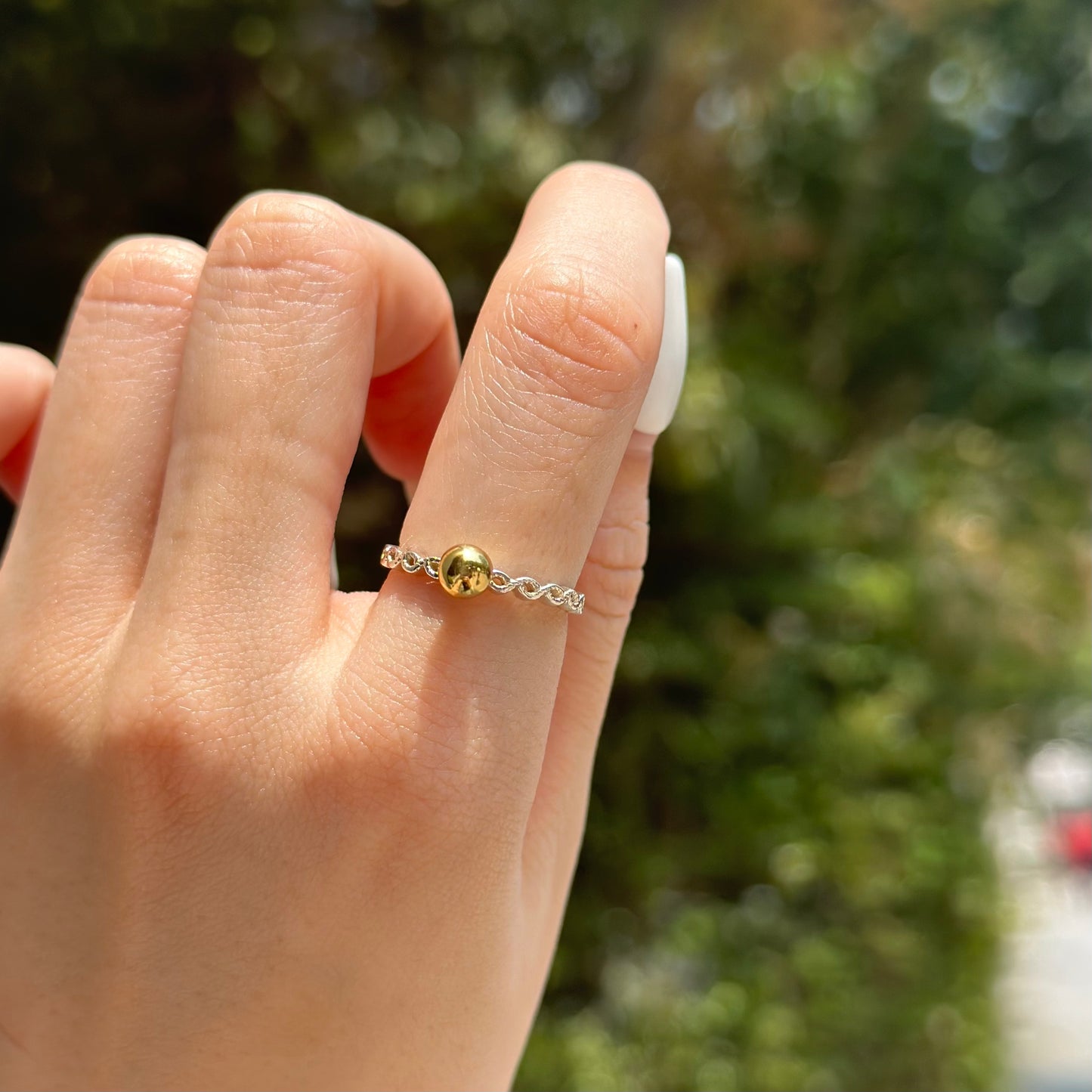 Silver925×Brass plain ring 4