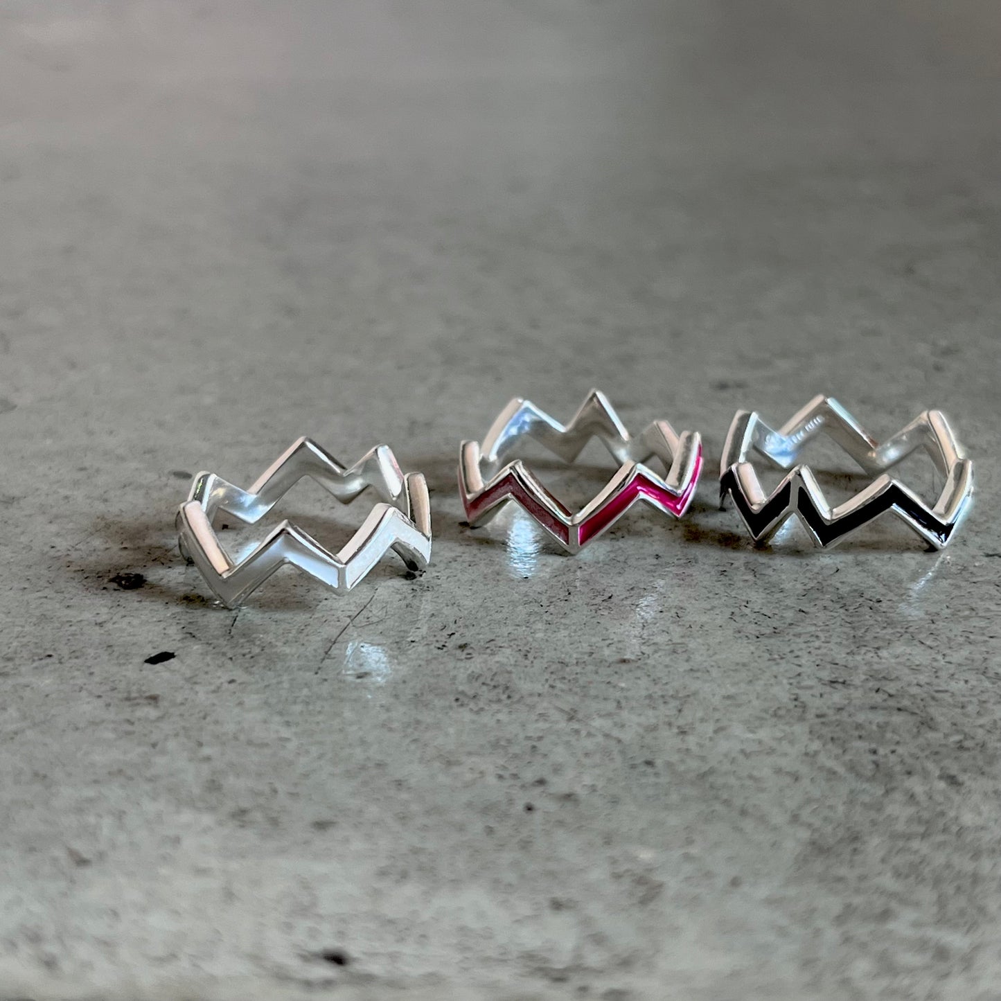 Enamel design ring