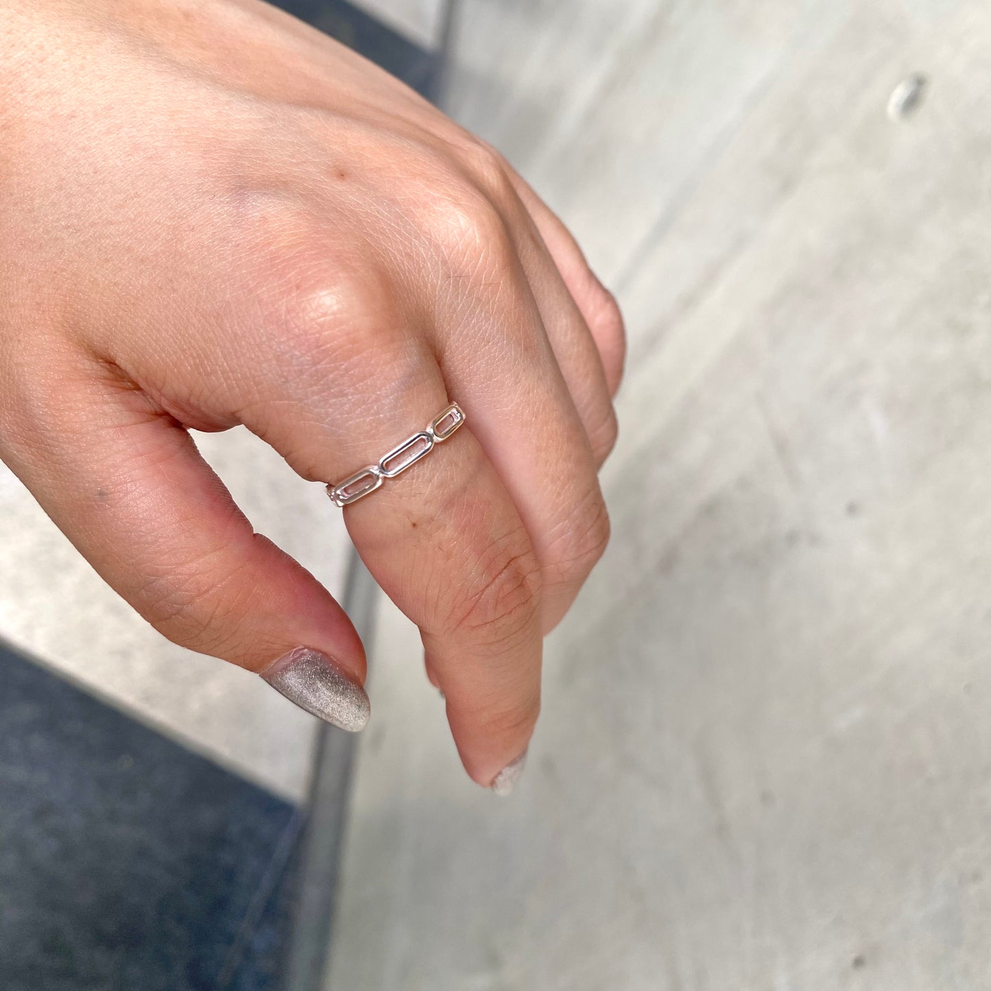 Silver925 plain ring 75