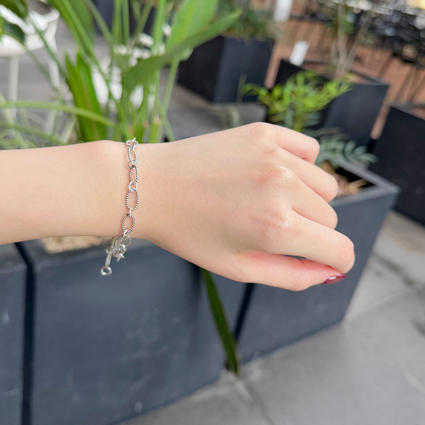 Silver925 chain bracelet 2
