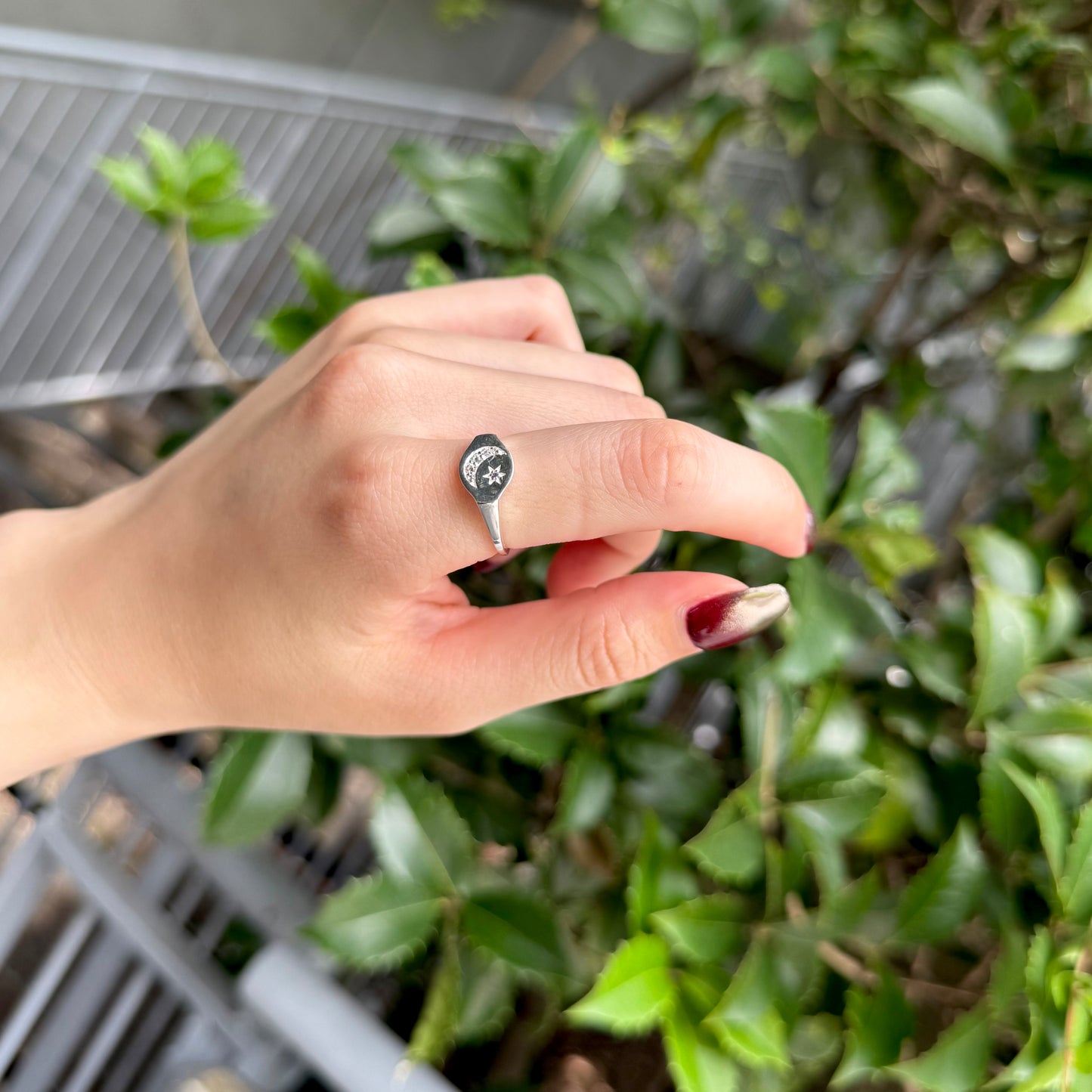 Moon&Star design ring