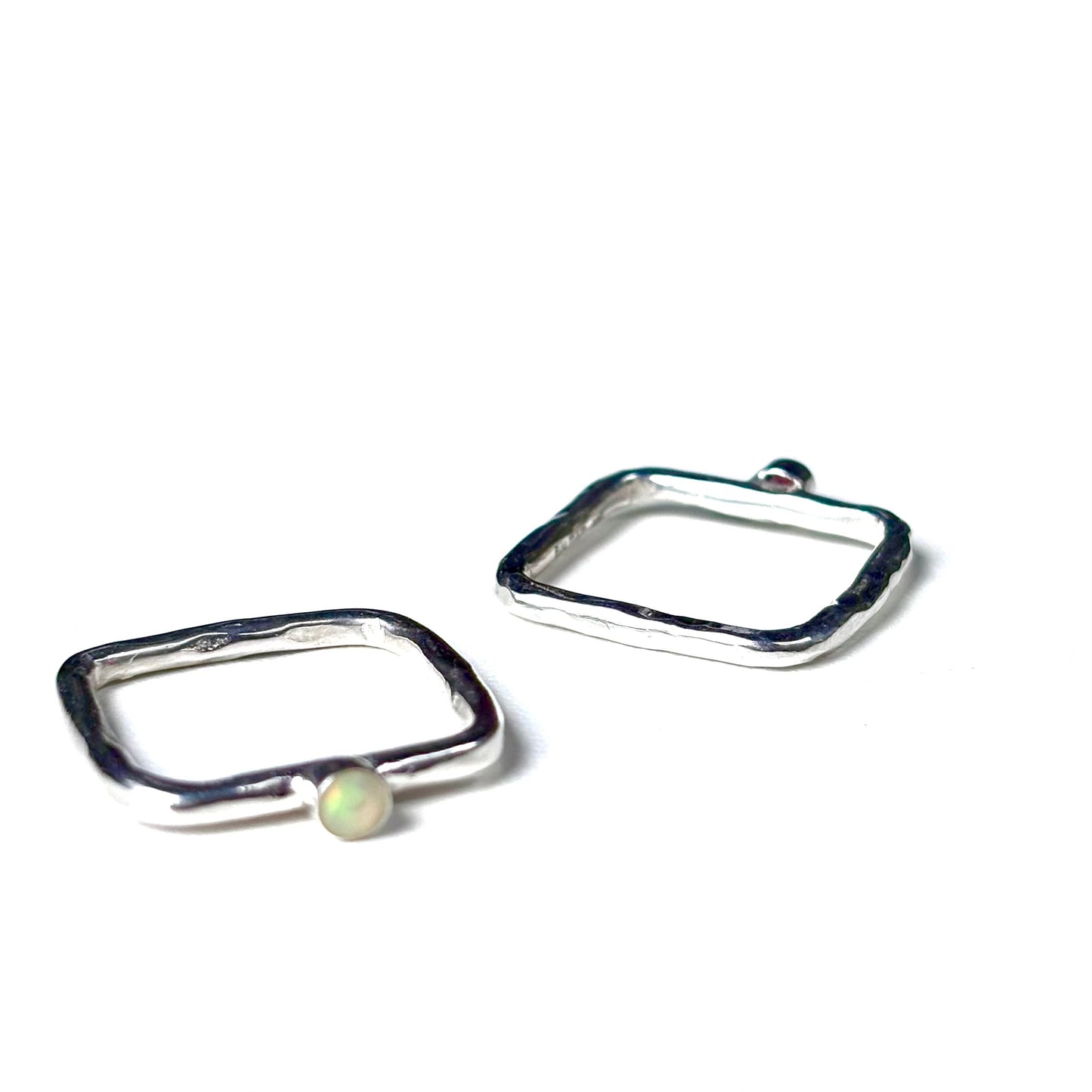 Silver925 square petit ring