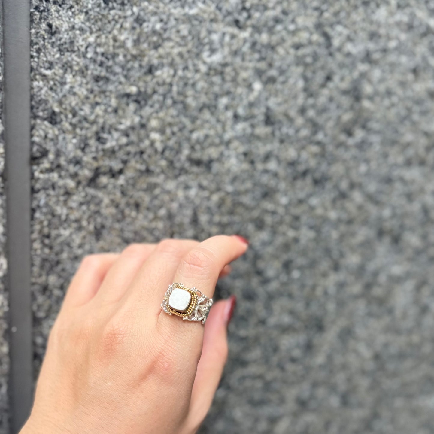 Connect ring〈 Druzy 〉