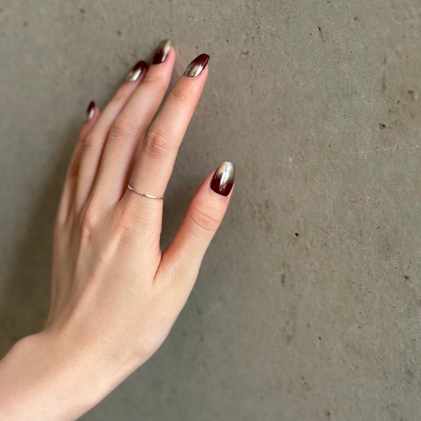 Silver925 plain ring 75