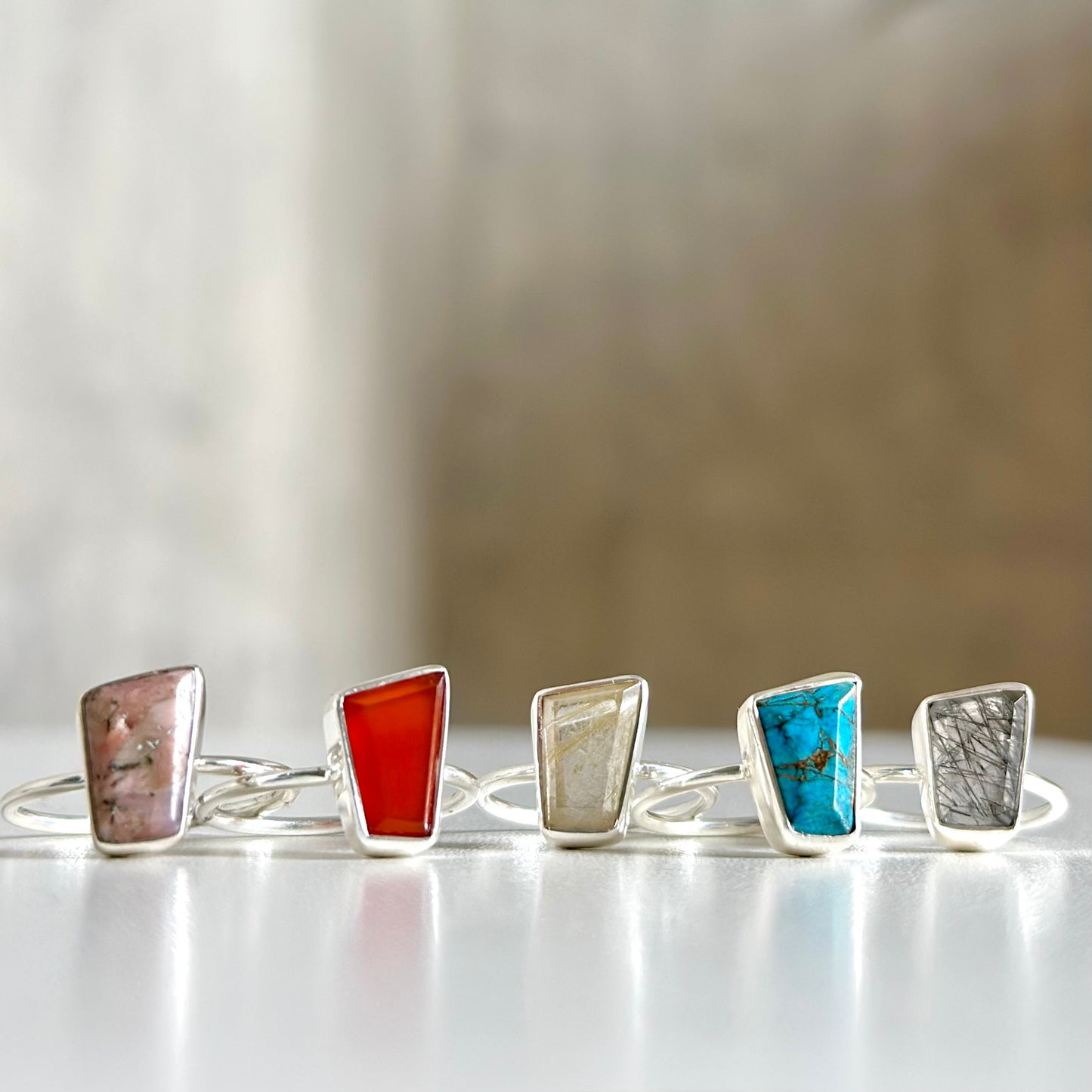 Silver925 1stone ring 23